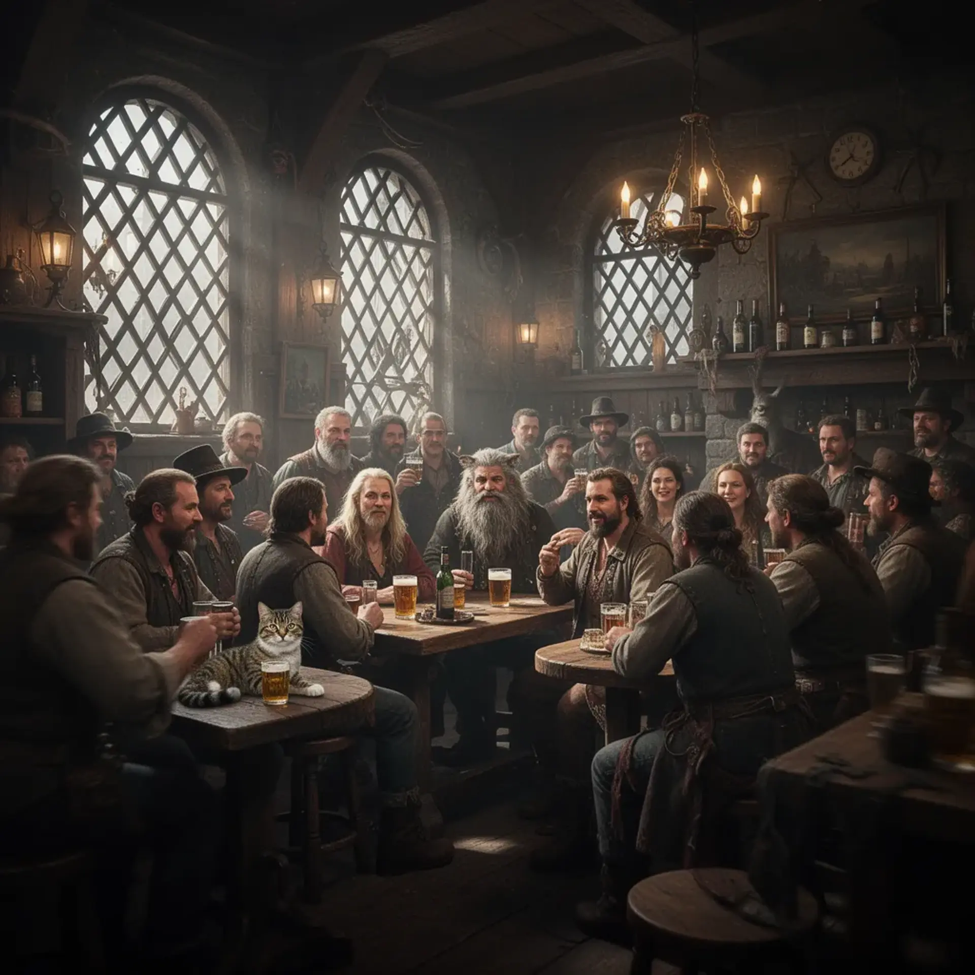 Allandil: The Lattice Rest - AI-generated fantasy Tavern