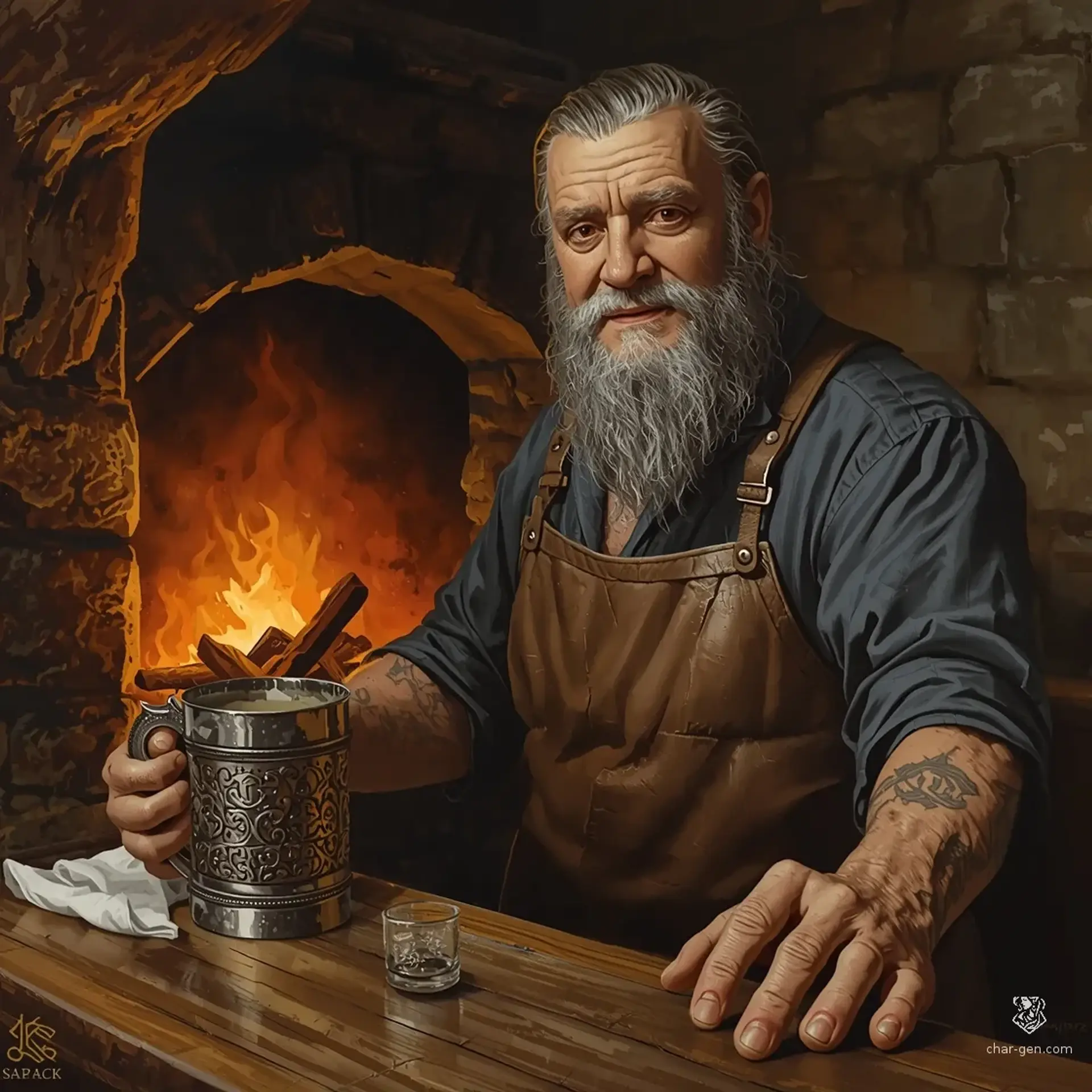 The Hearth and Hare - AI-generated fantasy Tavern
