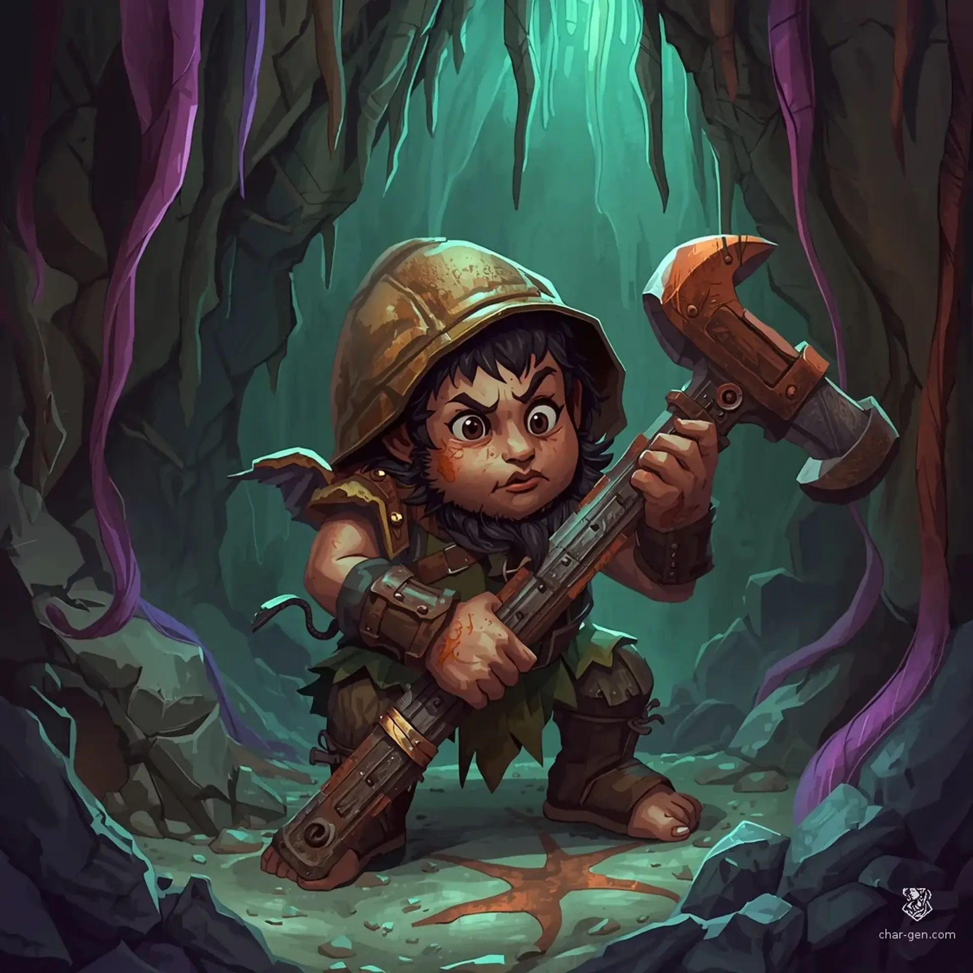 Lost Gnome Guard - AI-generated fantasy Monster