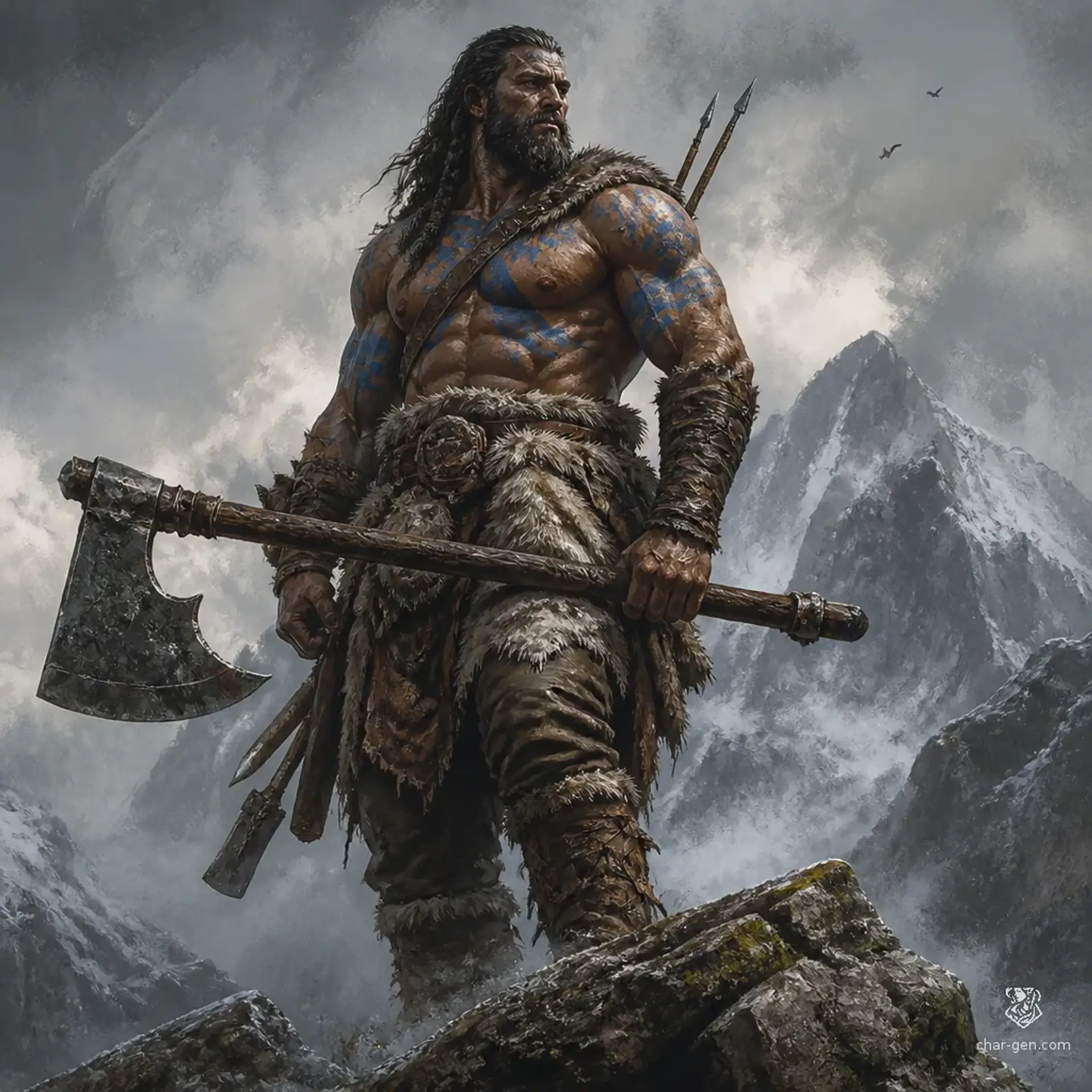Kaelen Voss - AI-generated fantasy Character