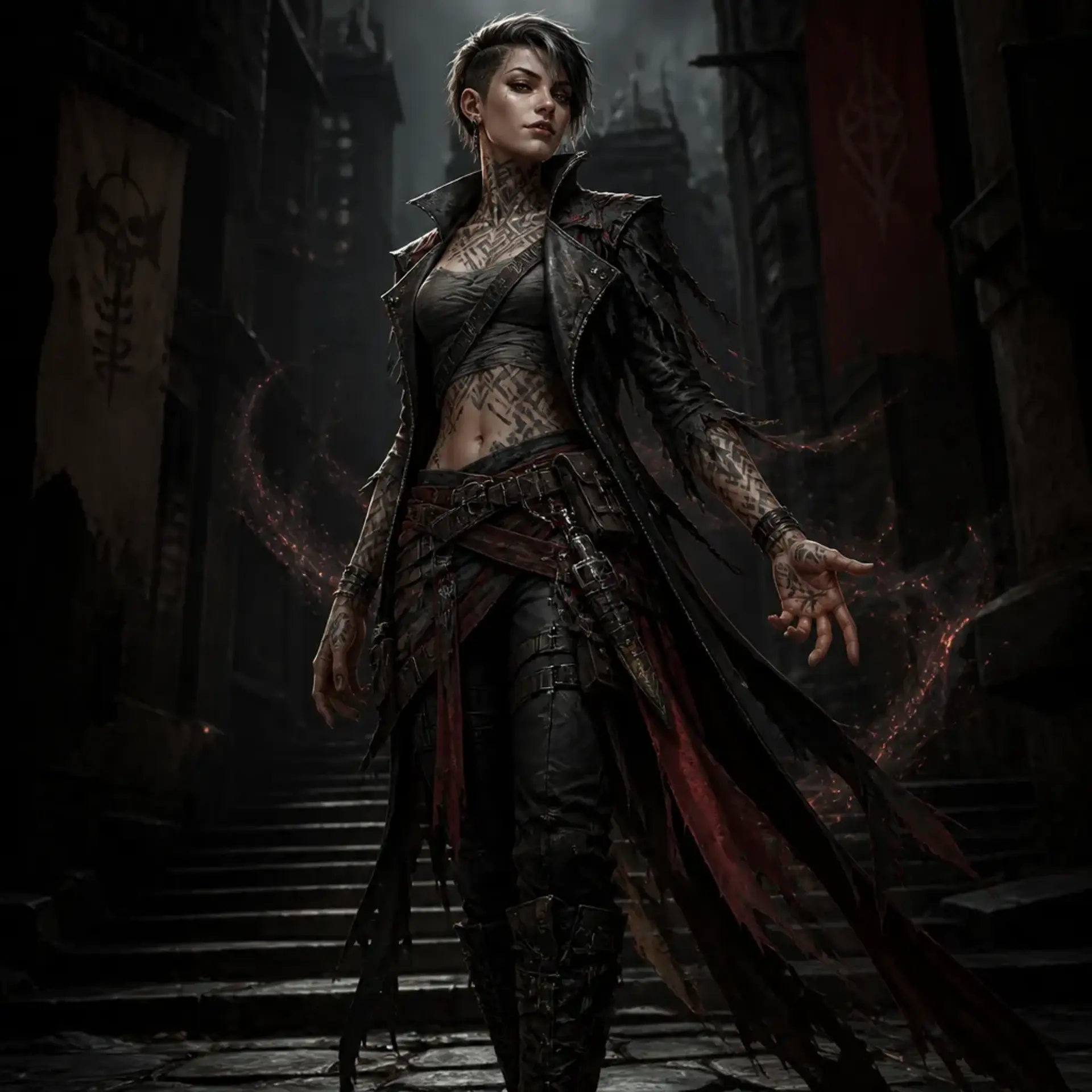 Venna Sheshashvili - AI-generated fantasy Character