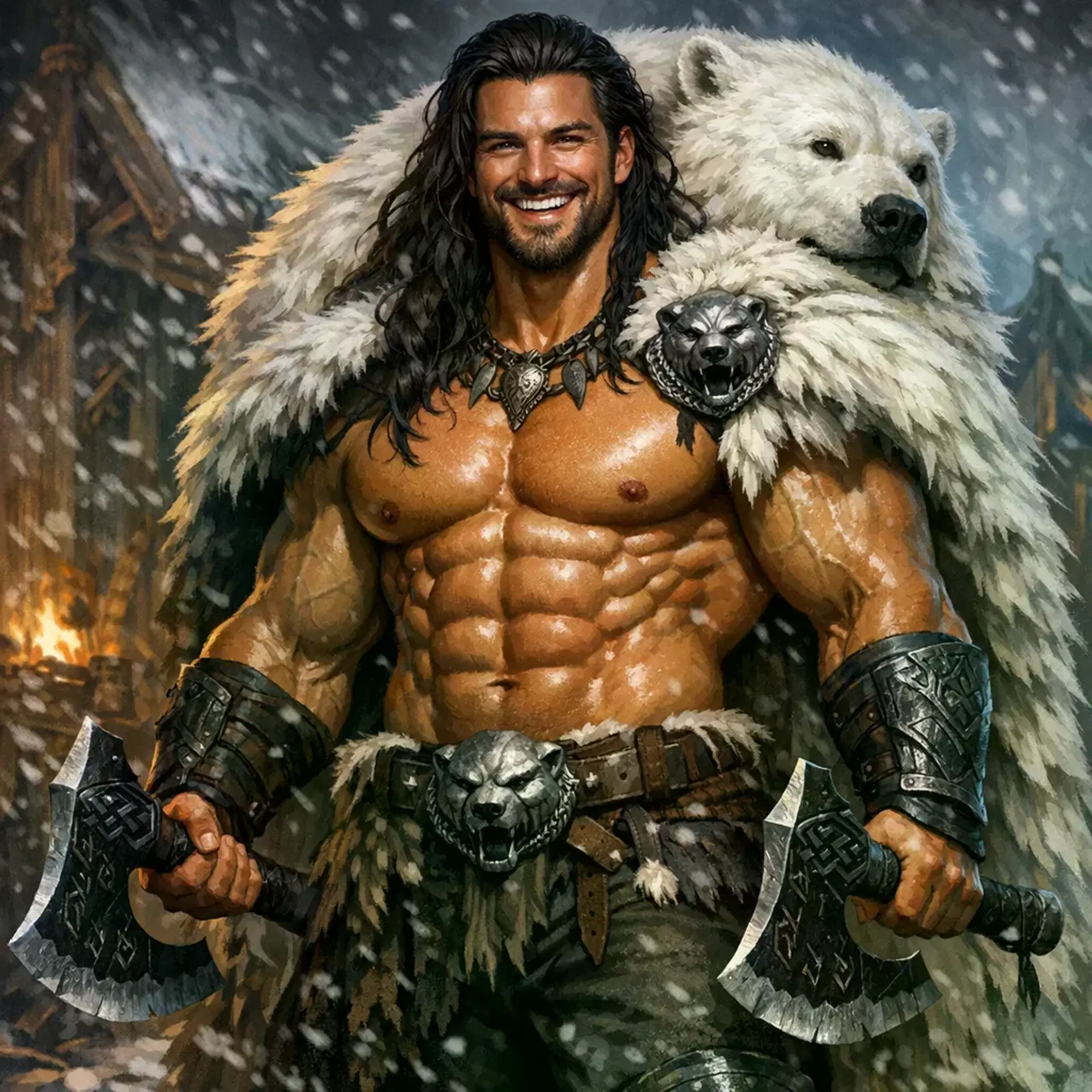 Thorgar Wolf-Kissed Blackmane - AI-generated fantasy NPC