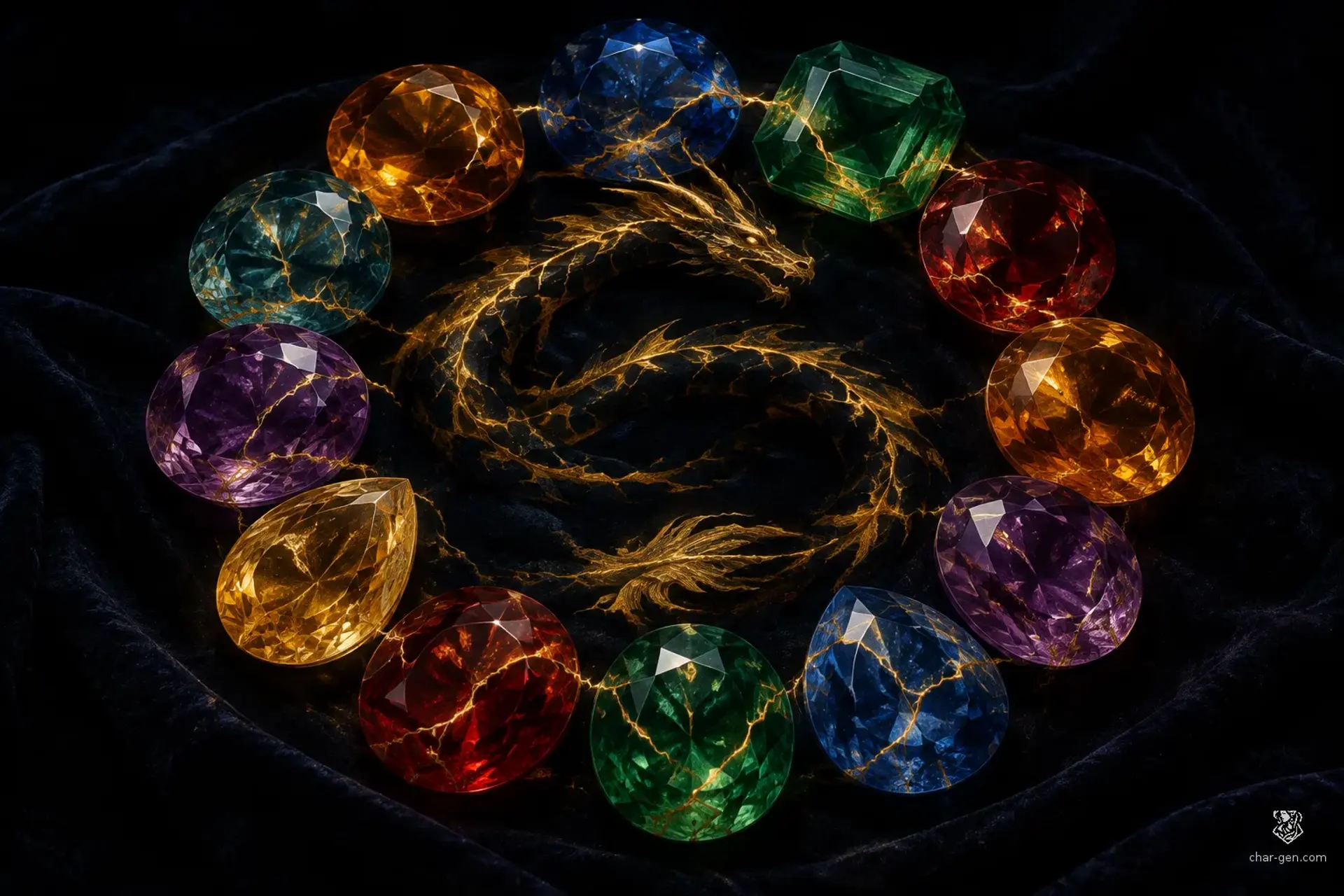 Dragon-veined Gemstones