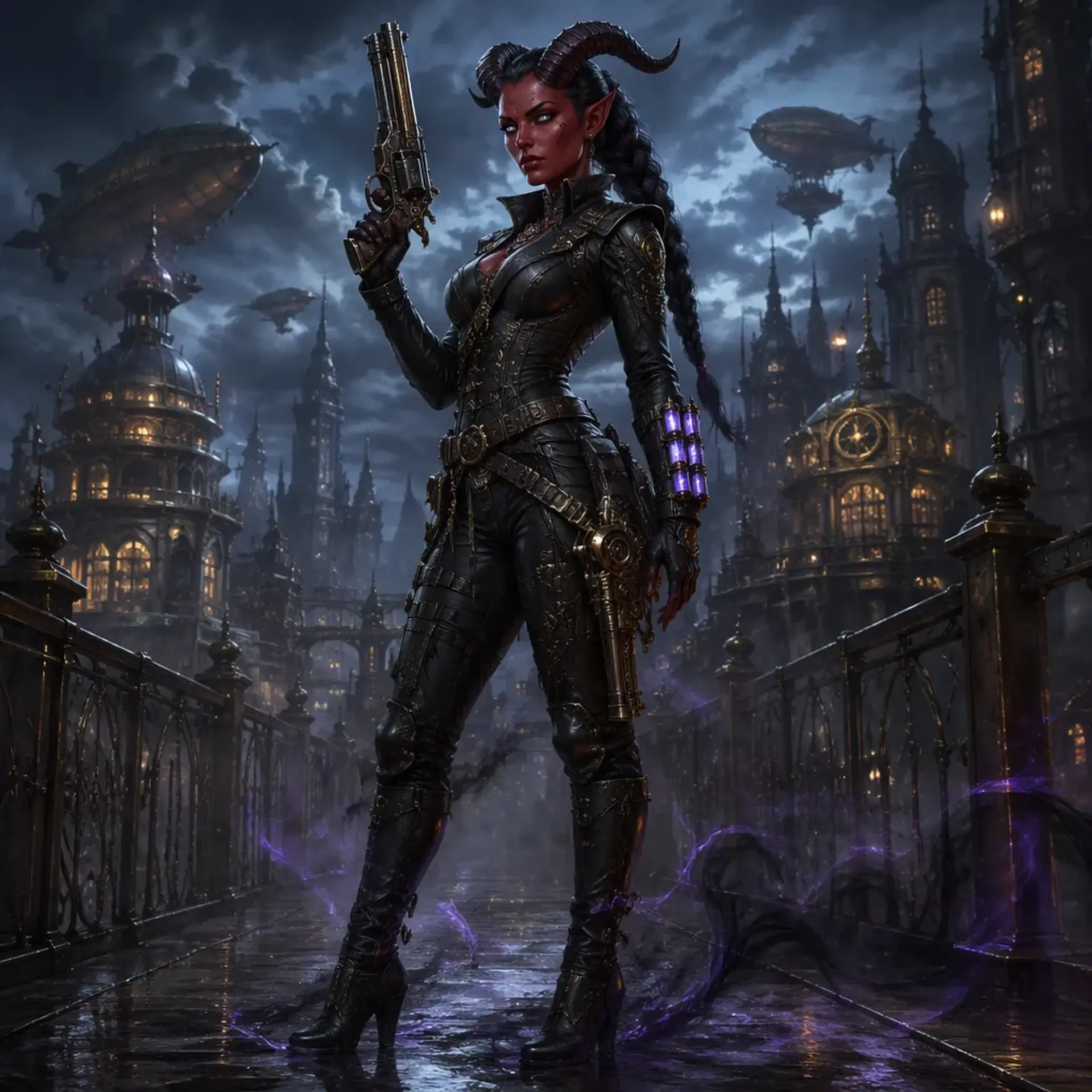 Kallista 'Ghost-eye' Malice - AI-generated fantasy Character