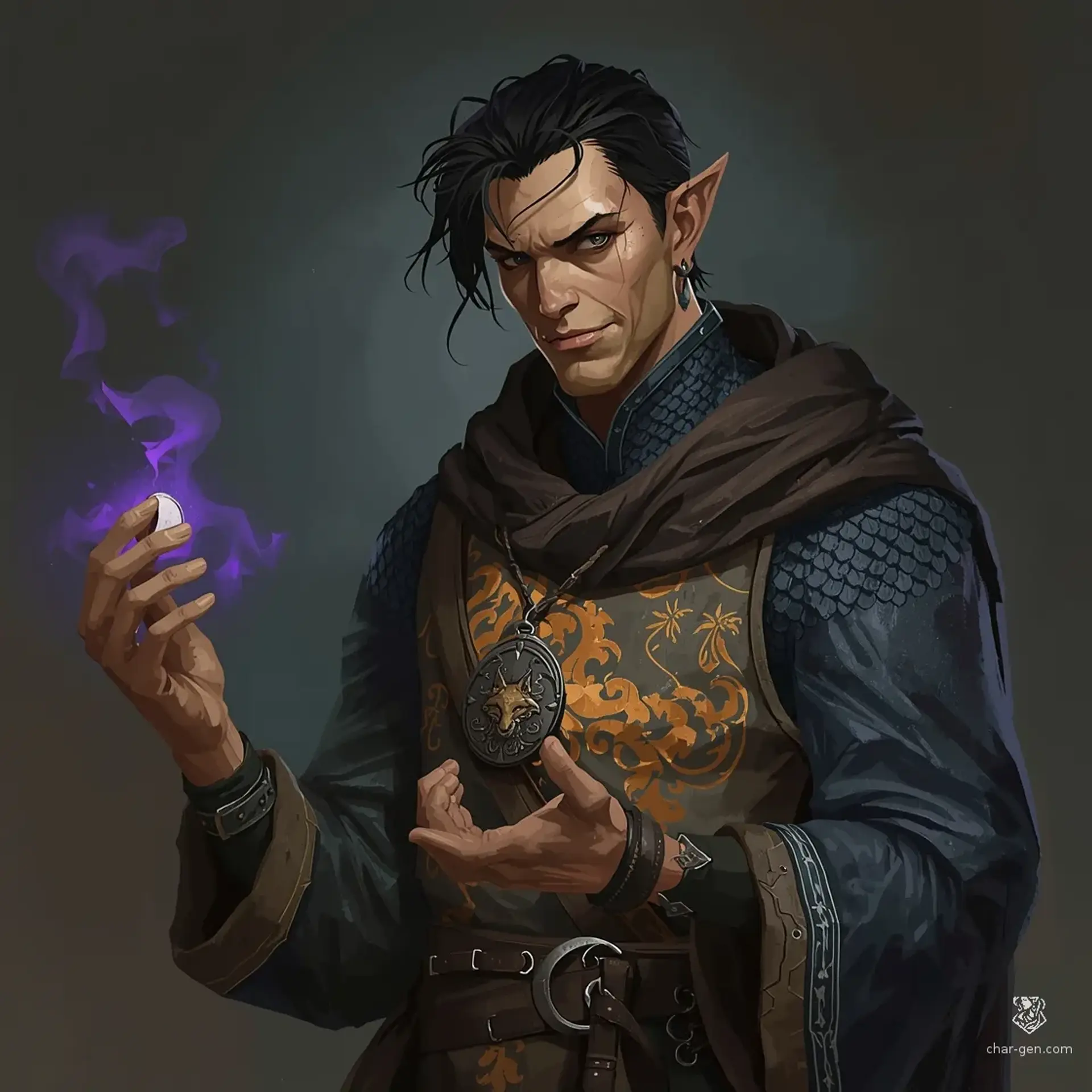Orthar Krillane - AI-generated fantasy Character