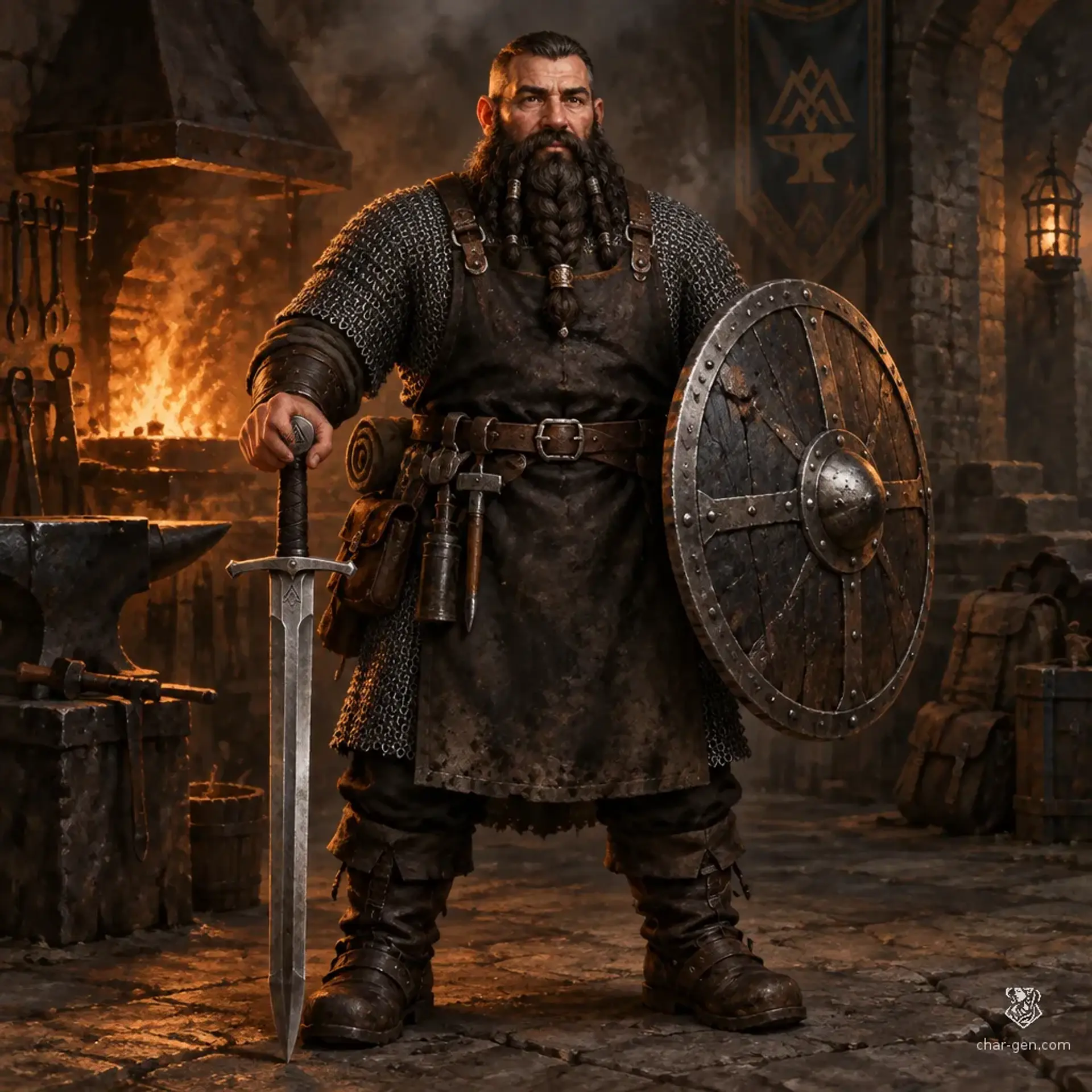 Pavo - AI-generated fantasy Character