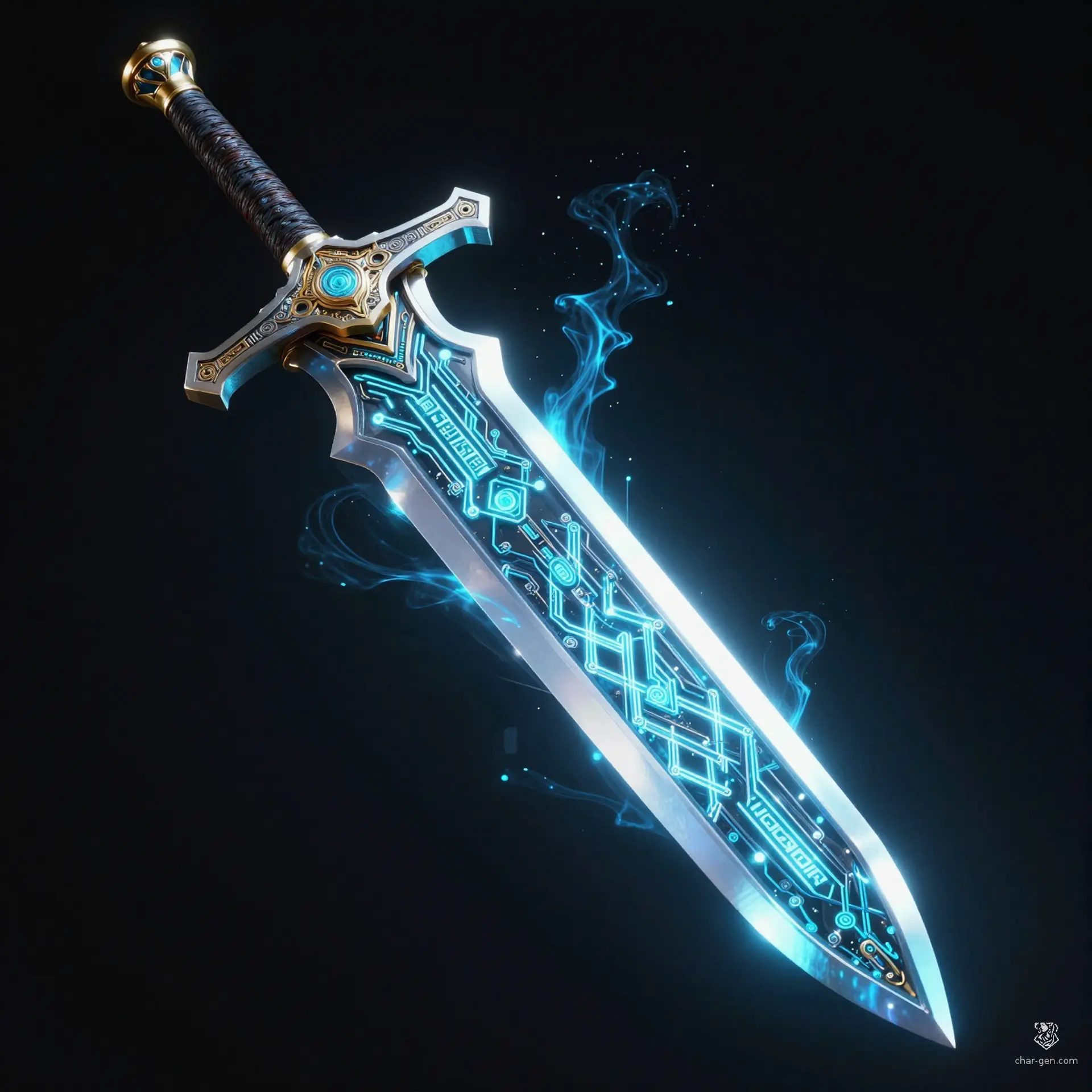 Pulsar-Edge Monofilament Blade - AI-generated fantasy Magic Item