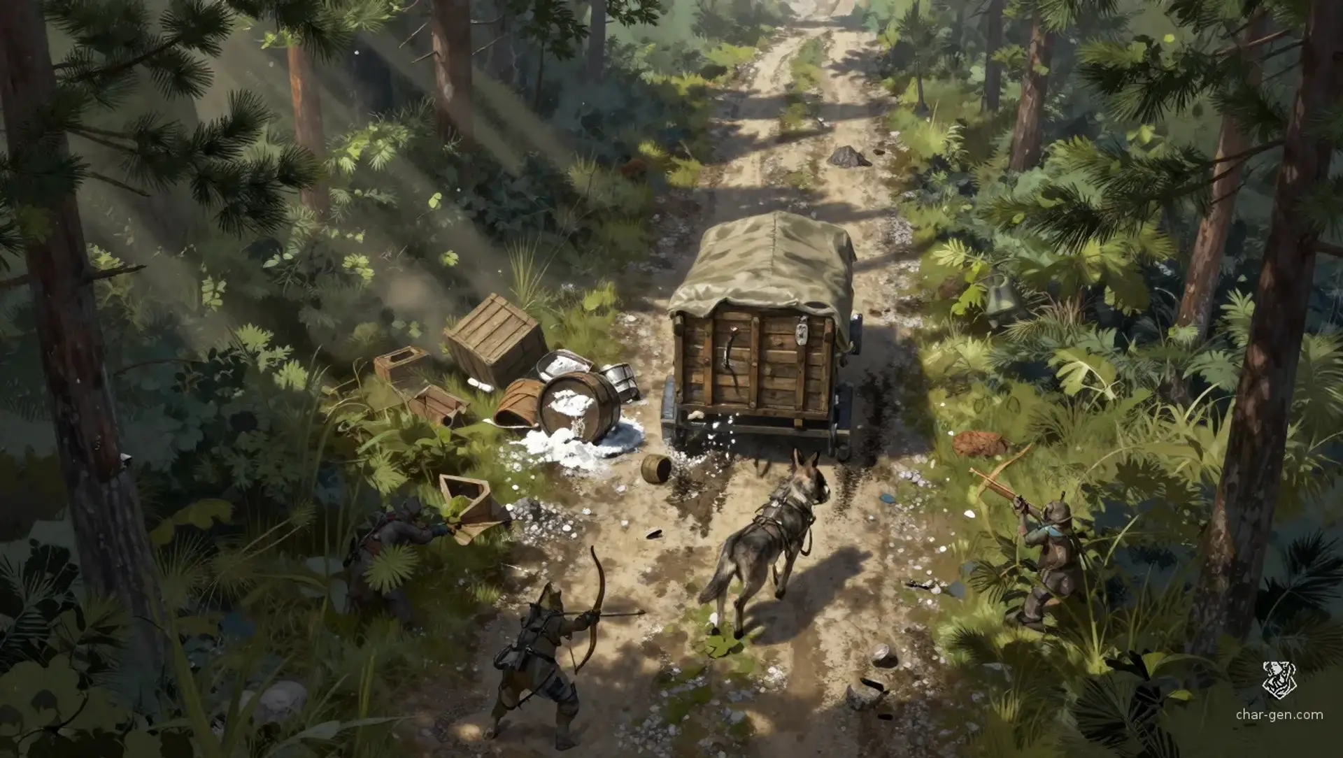 Keep the Caravan Moving - AI-generated fantasy Encounter