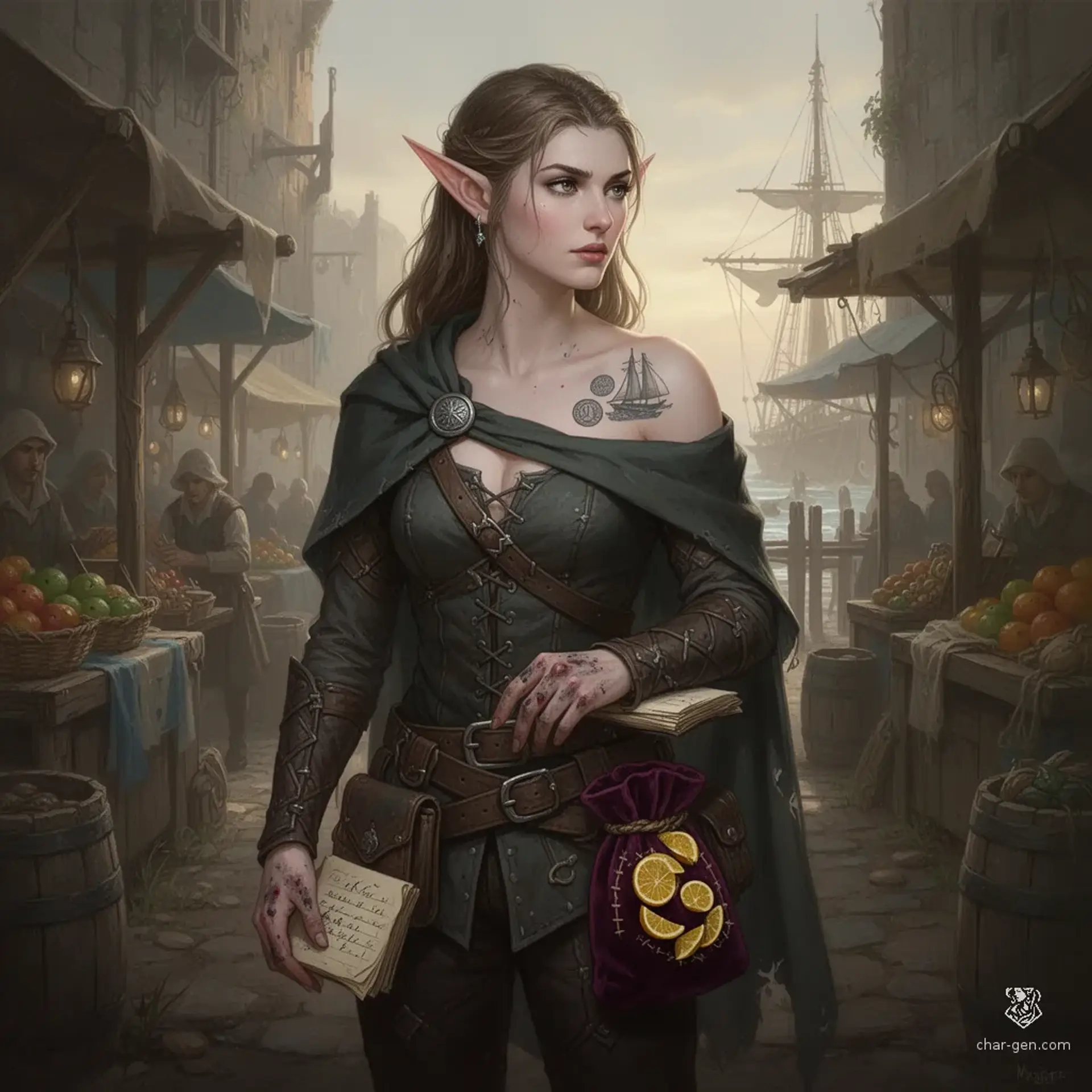 Serin Valeth - AI-generated fantasy NPC