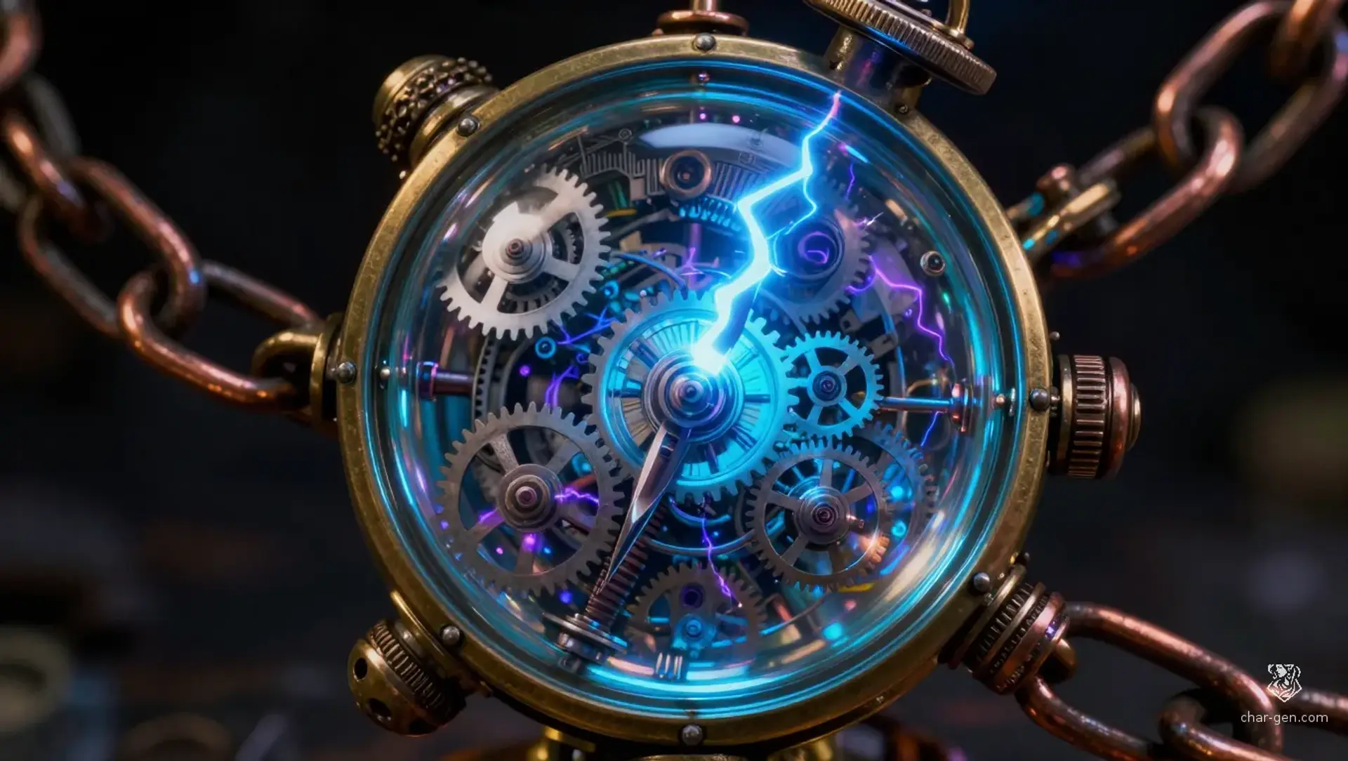 Gyroscopic Heart-Seeker - AI-generated fantasy Magic Item