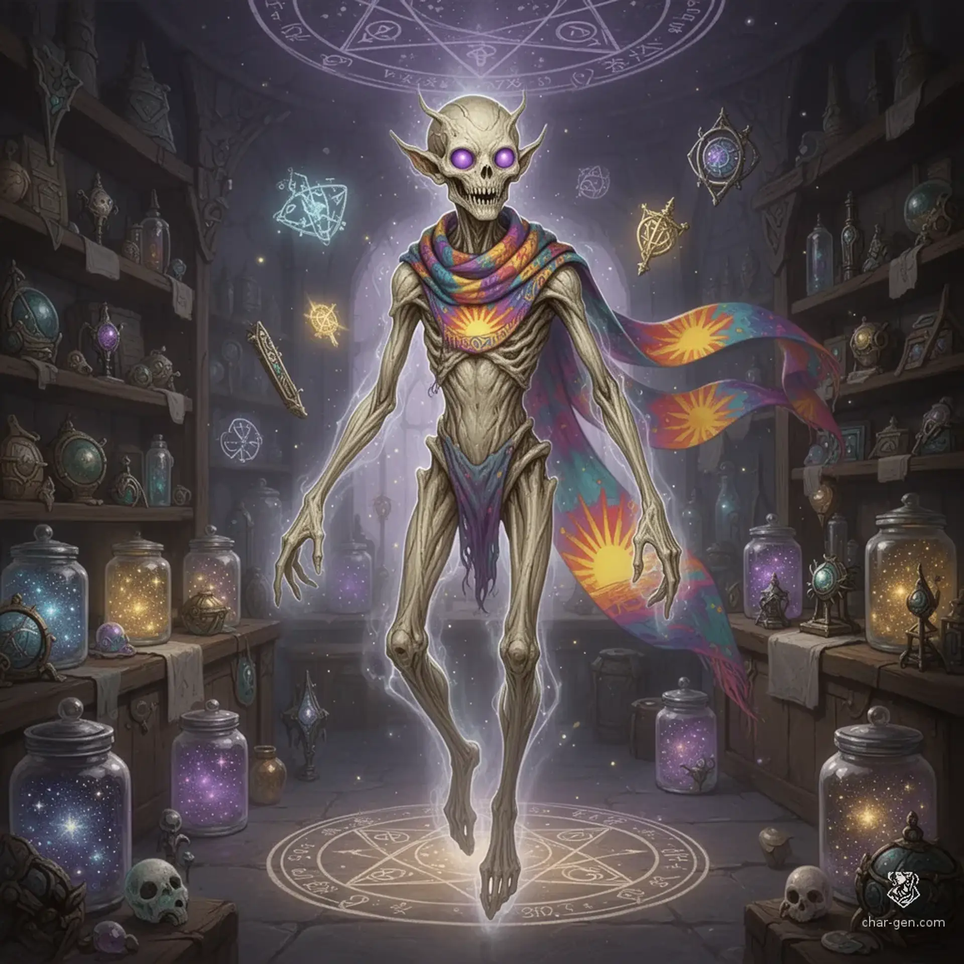 Xylos the Unbound - AI-generated fantasy NPC