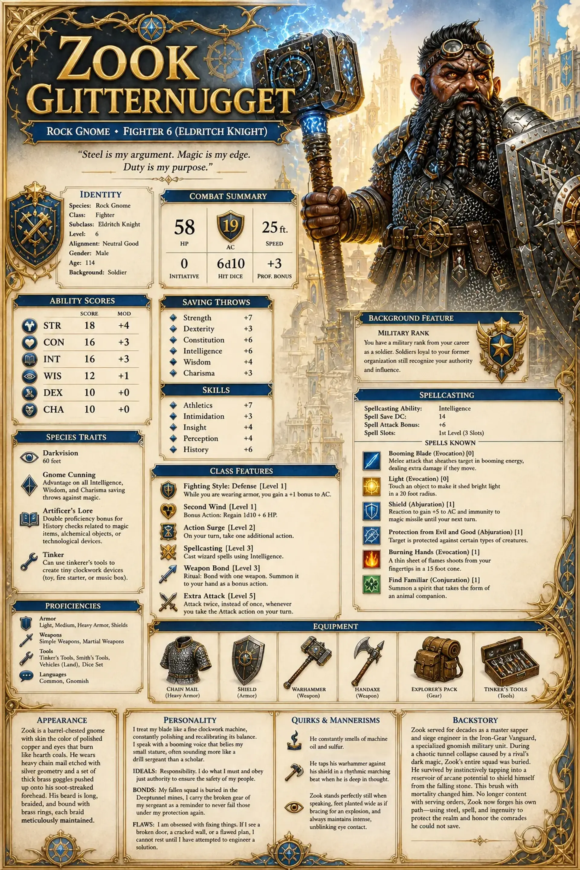 Character Sheet