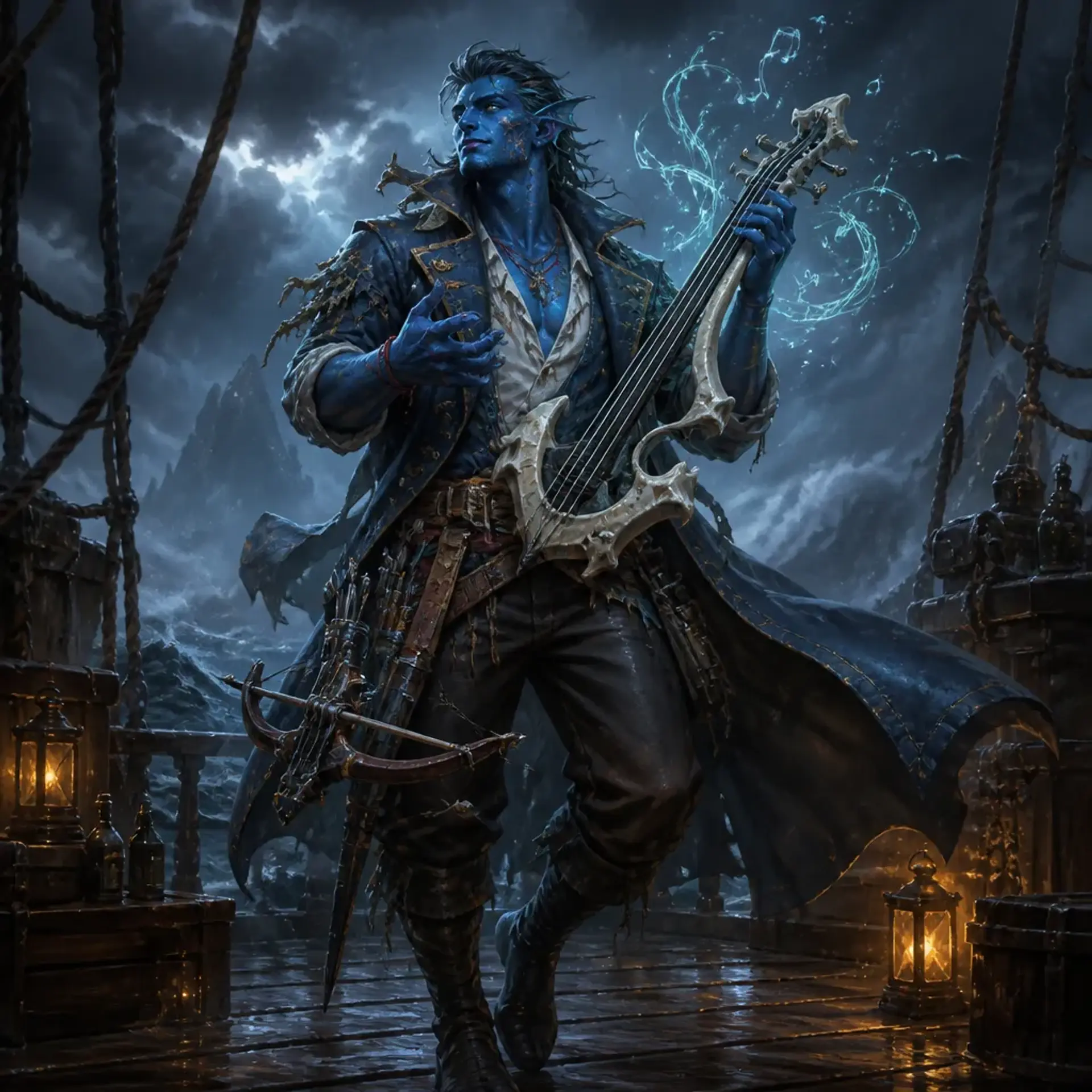 Tesoro Del Rio - AI-generated fantasy Character