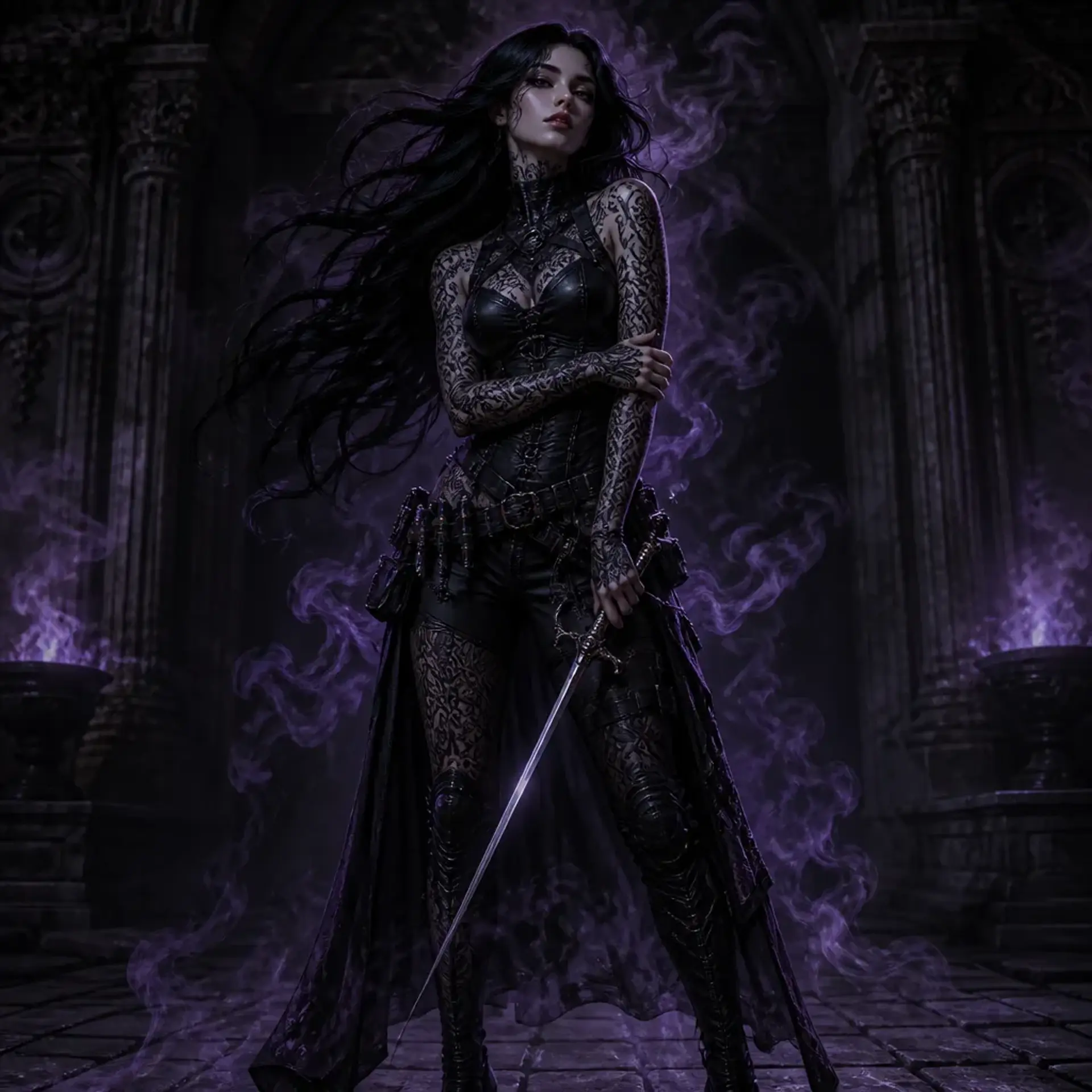 Elara Vane - AI-generated fantasy Character