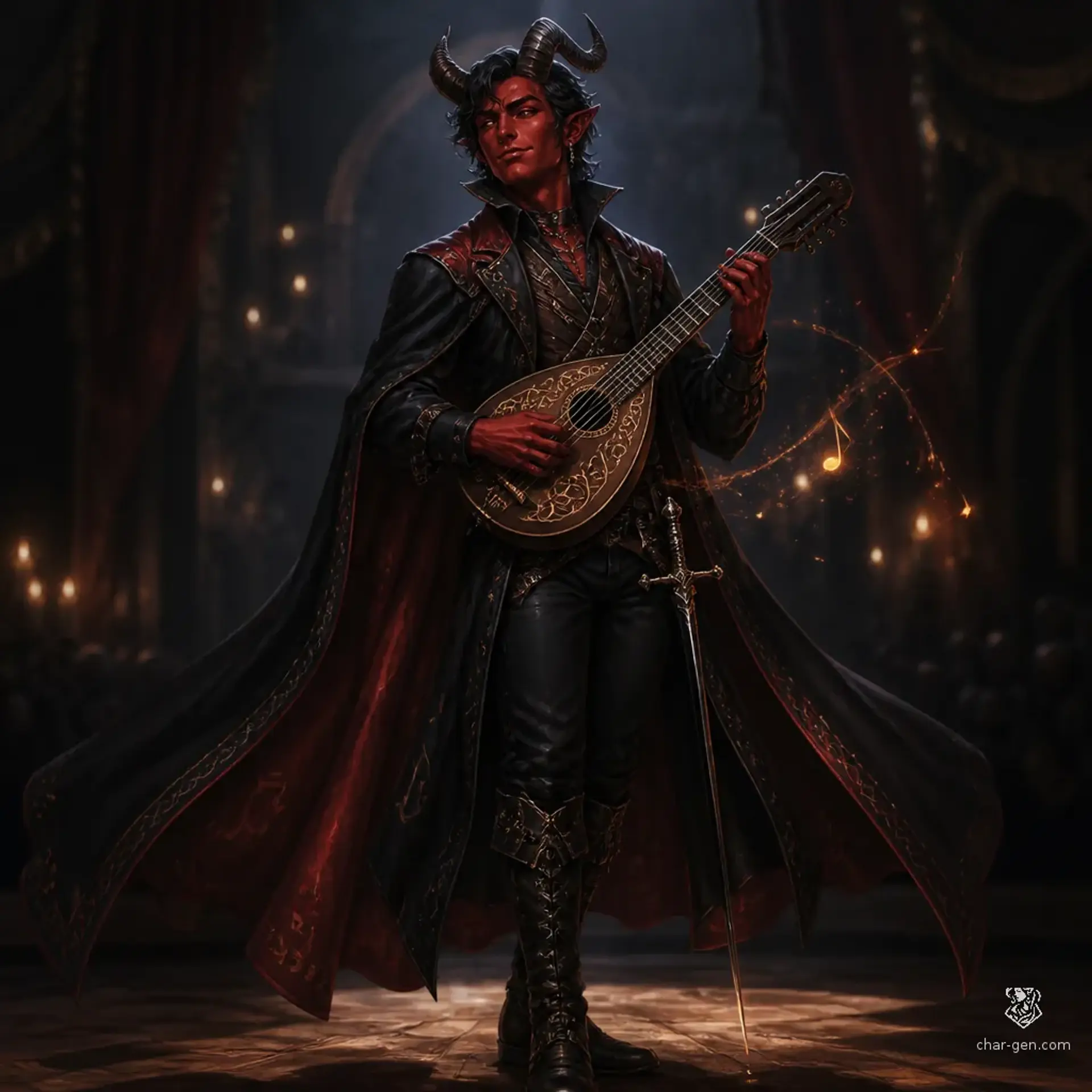 Biran Warmcloak - AI-generated fantasy Character