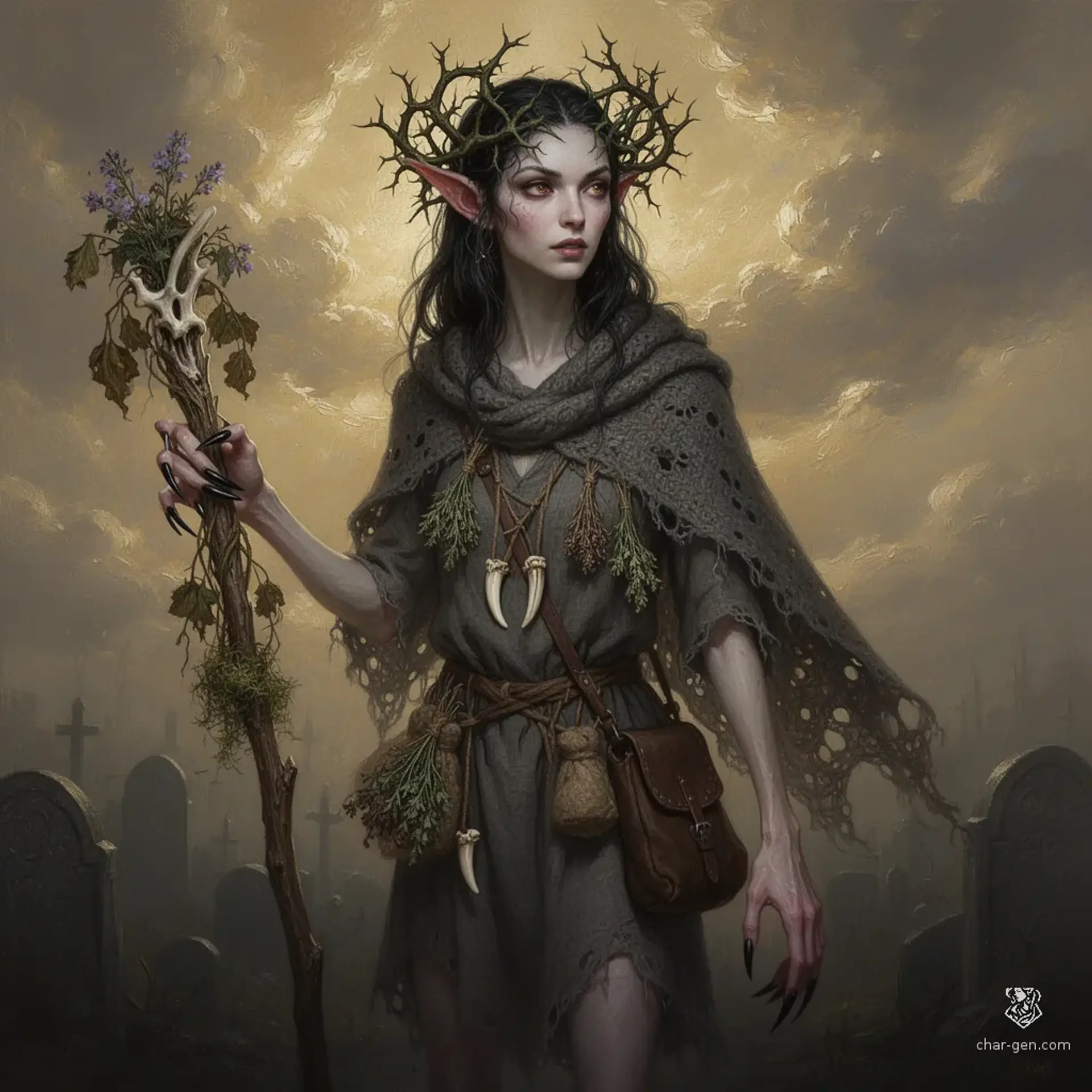Elara Crow-Call Vane - AI-generated fantasy NPC