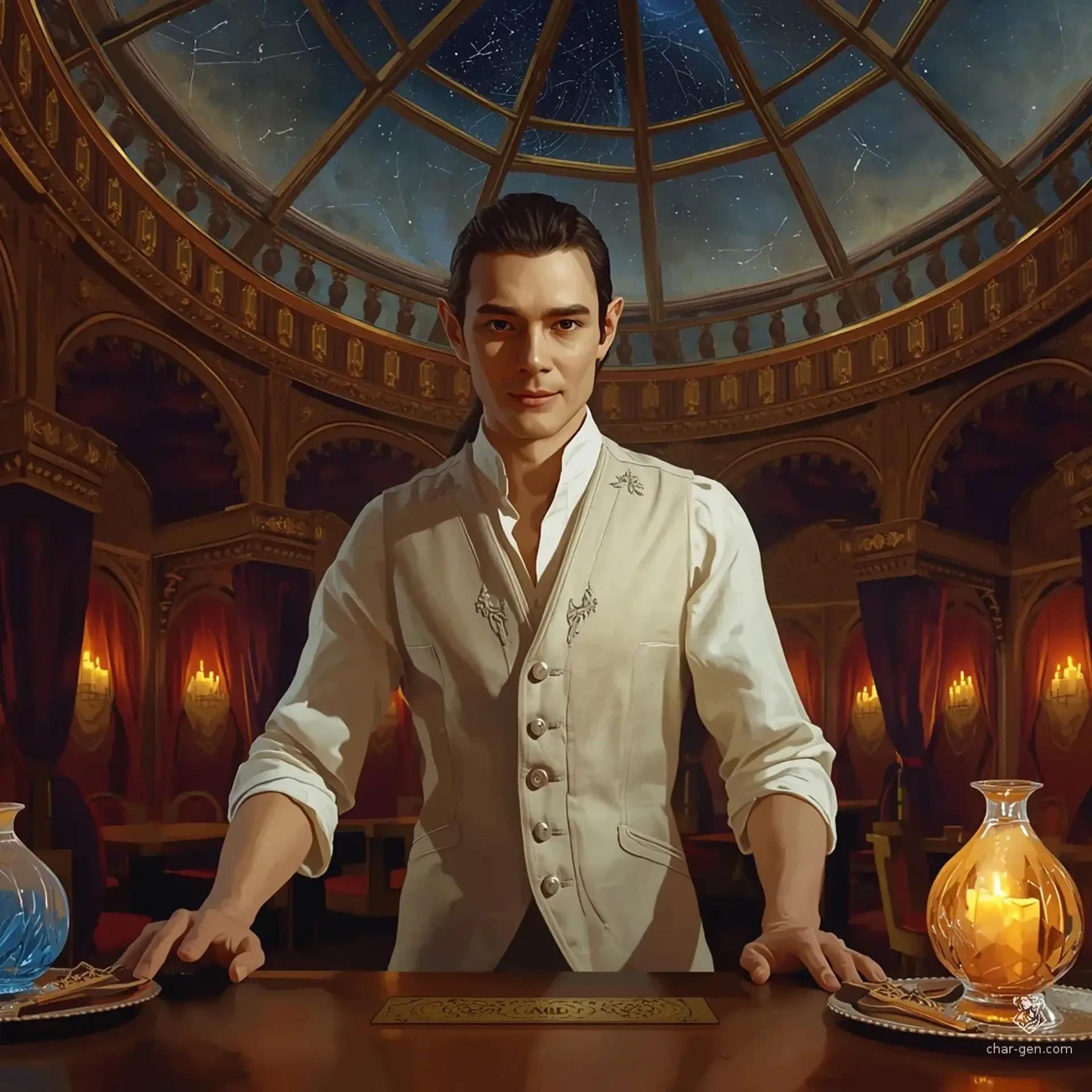 The Alabaster Atrium - AI-generated fantasy Tavern