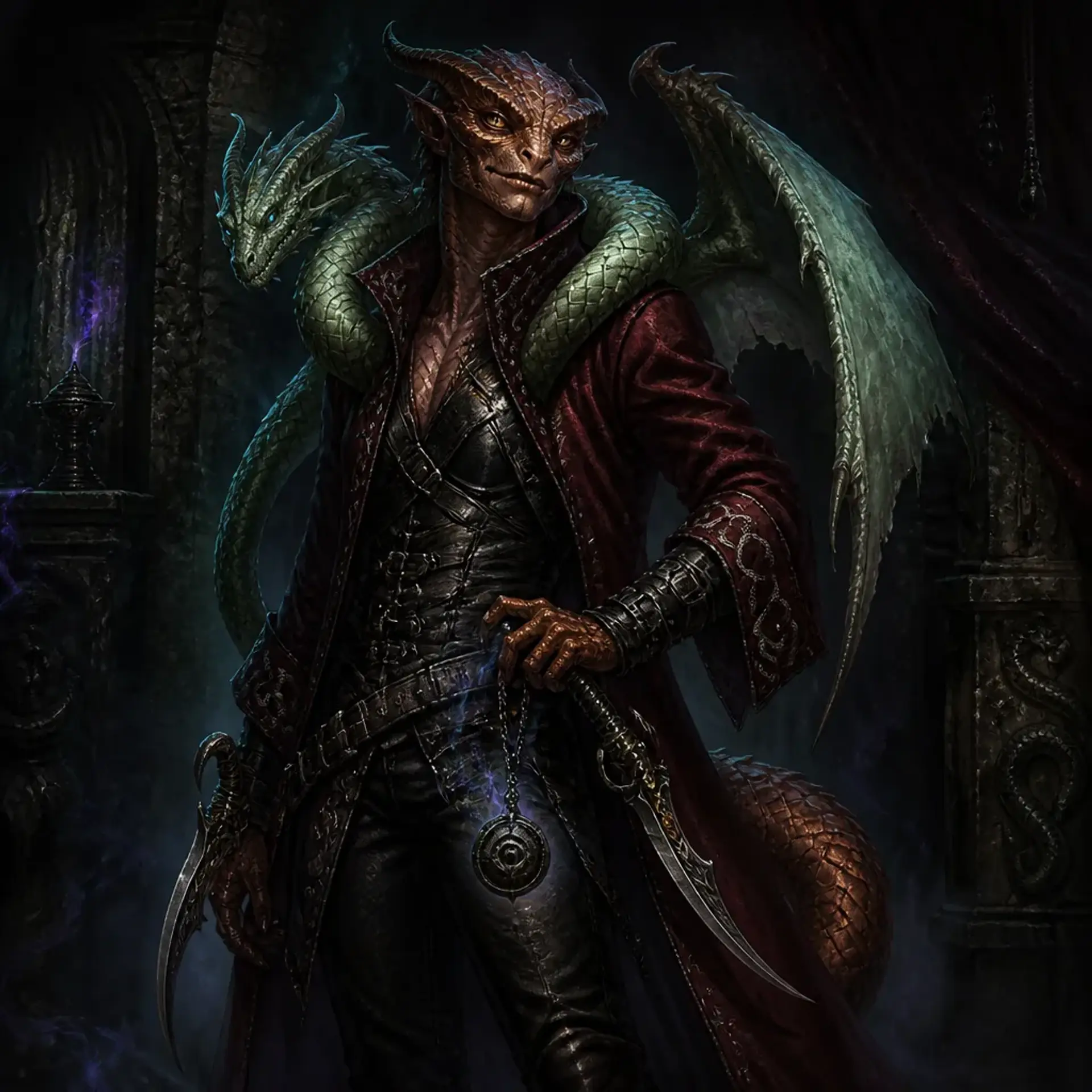 Than'at - AI-generated fantasy Character