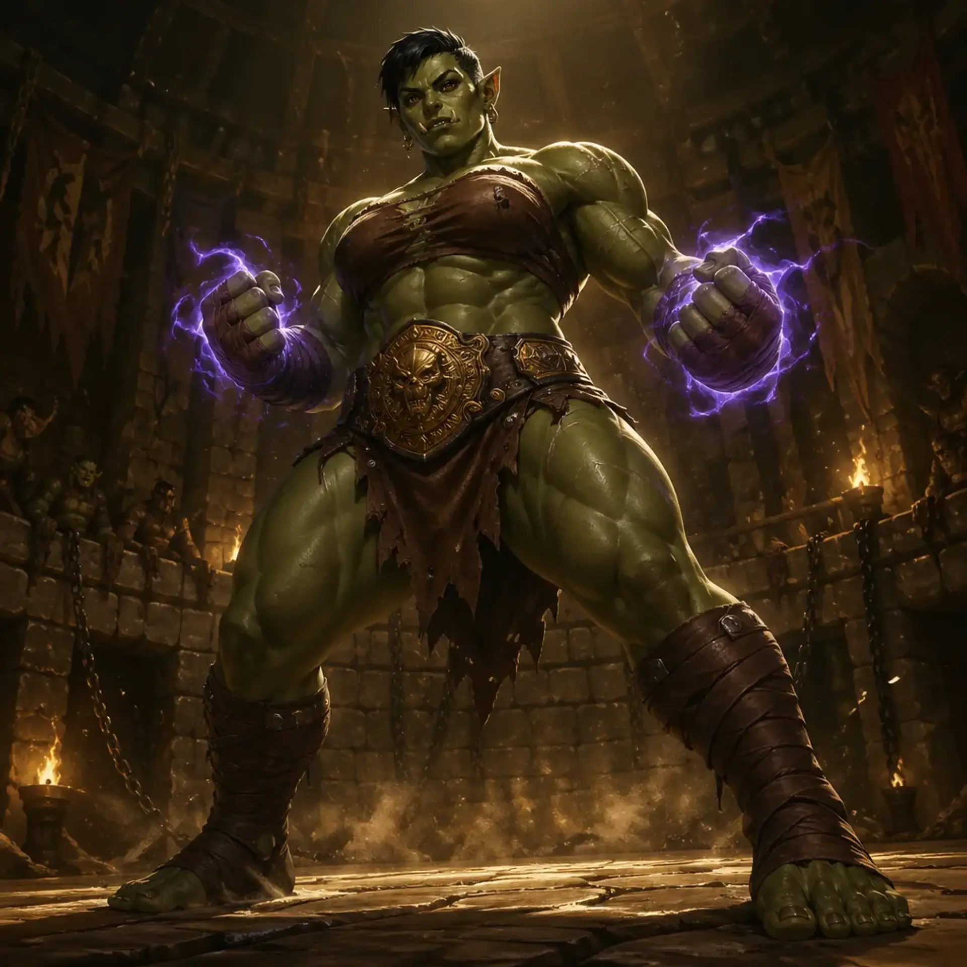 Thokk Gravemaker - AI-generated fantasy Character