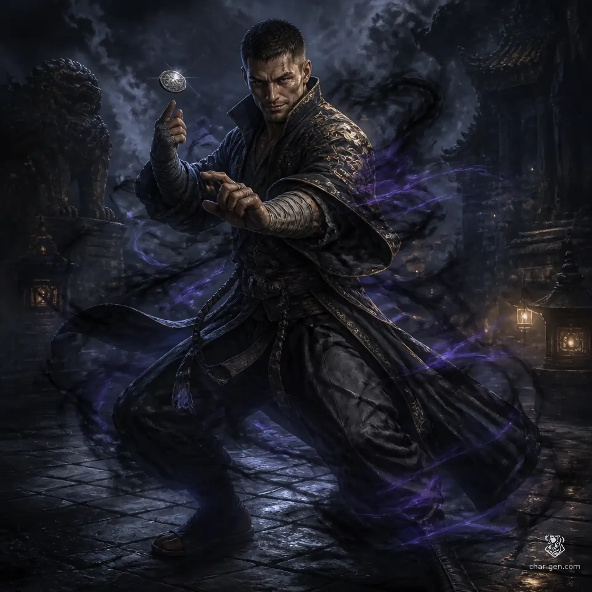 Wayne Malone - AI-generated fantasy Character