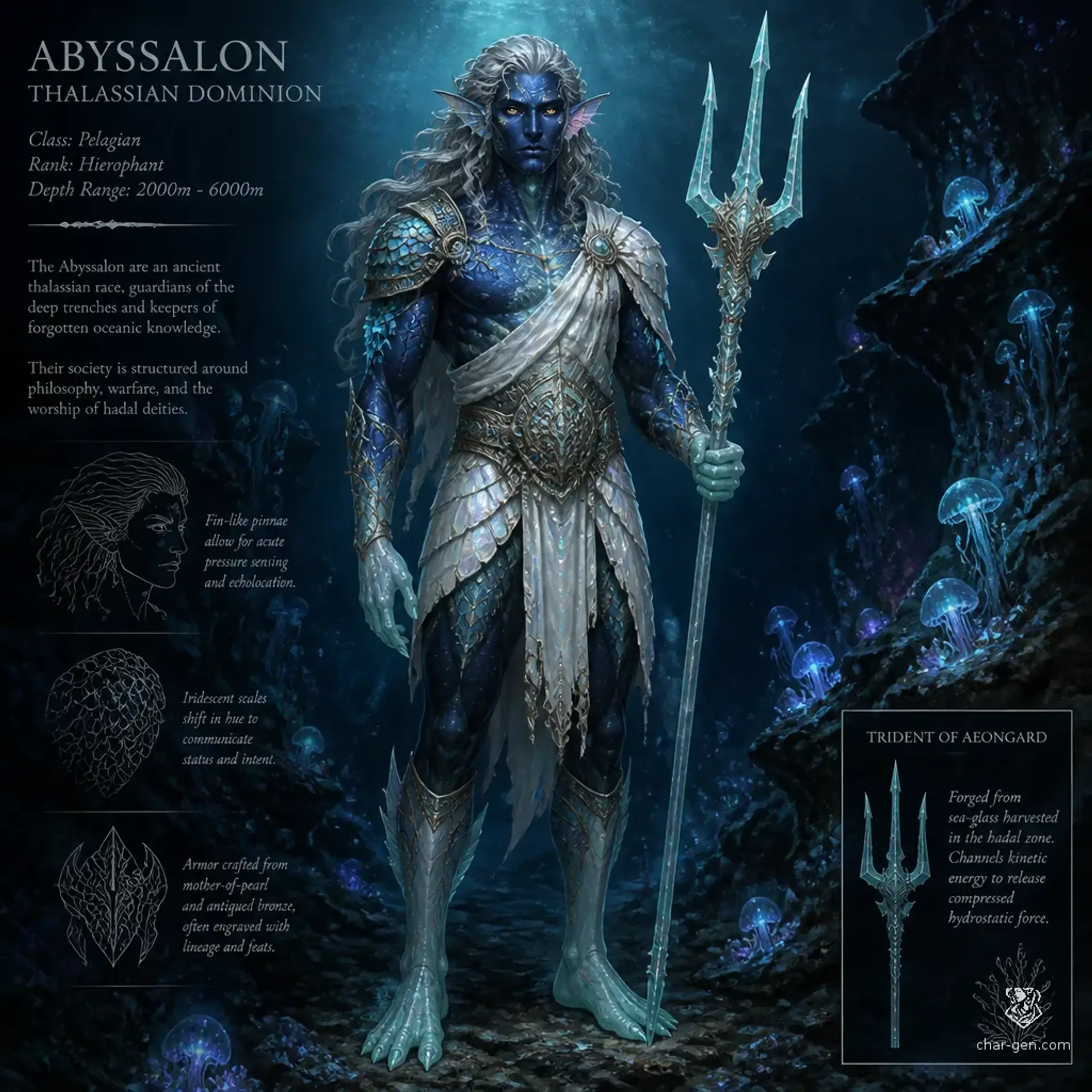 Abyssal Sentinel - AI-generated fantasy Species