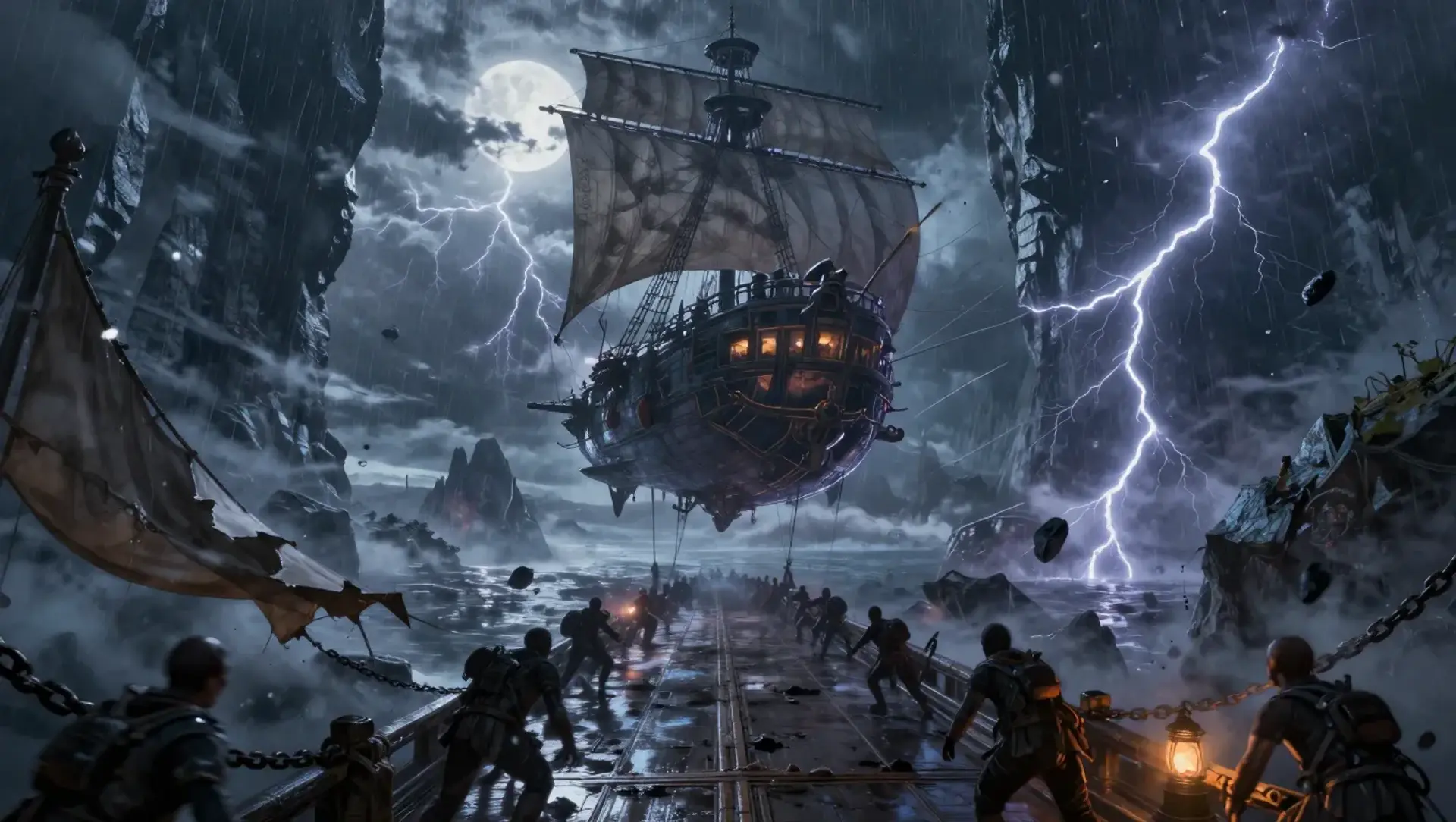 Storm Pillar of Skyfall Isle - AI-generated fantasy Quest