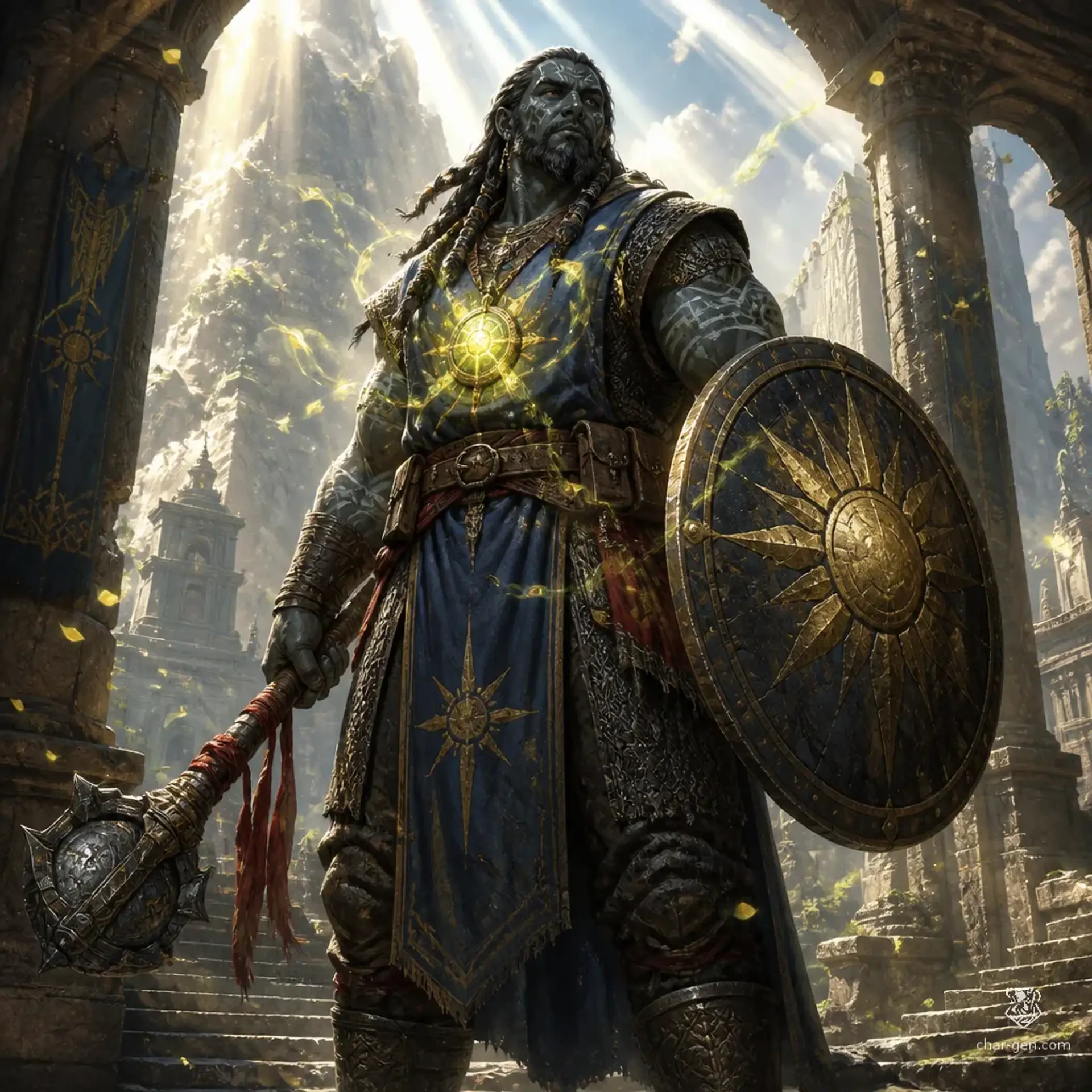 Tavok Stonewake - AI-generated fantasy Character