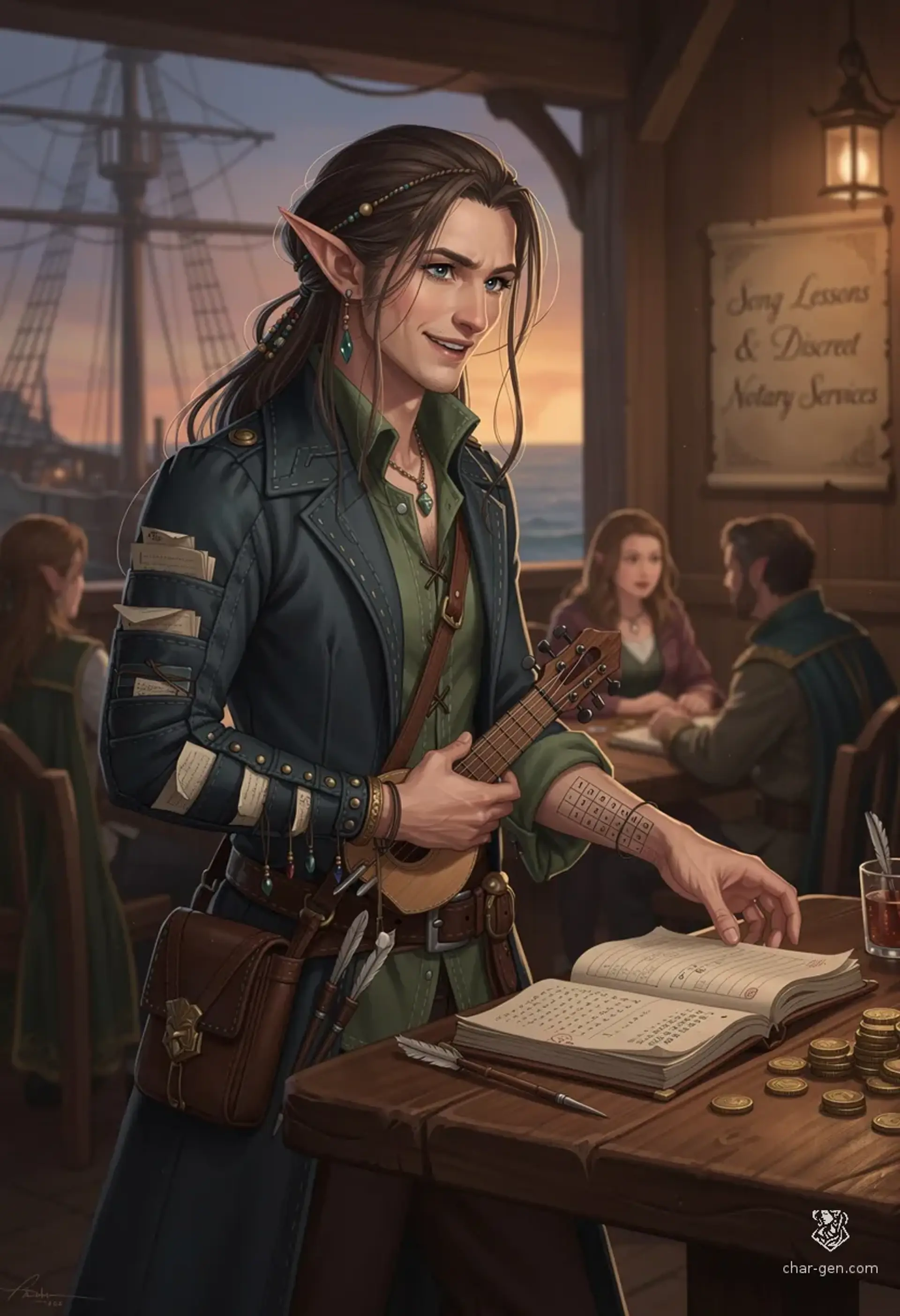 Thalirien Vossel - AI-generated fantasy NPC