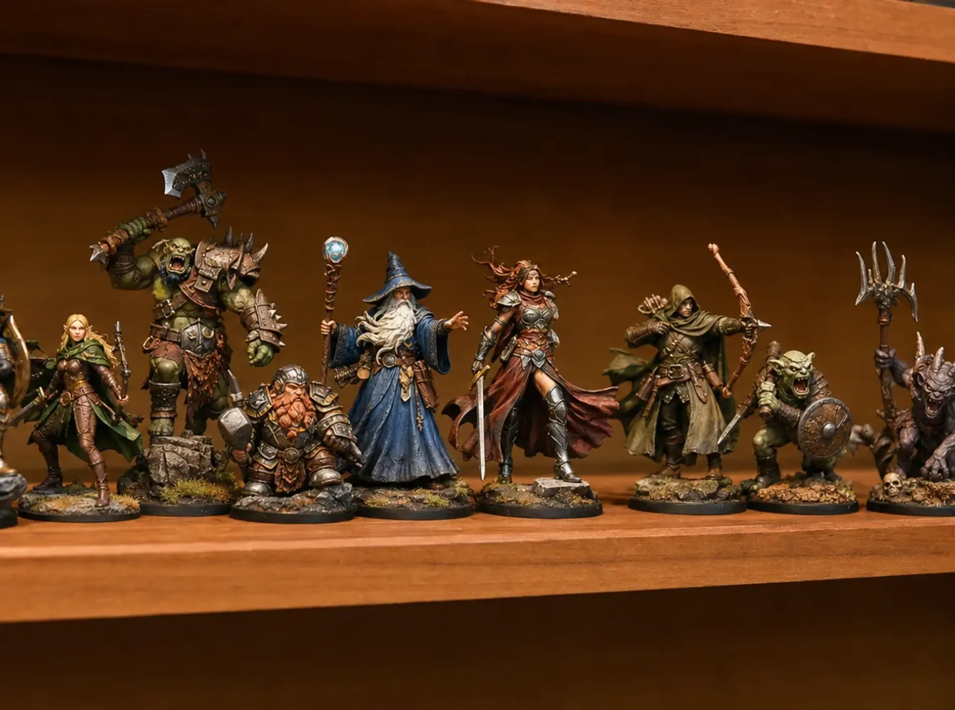 Miniature generator, painted vignette