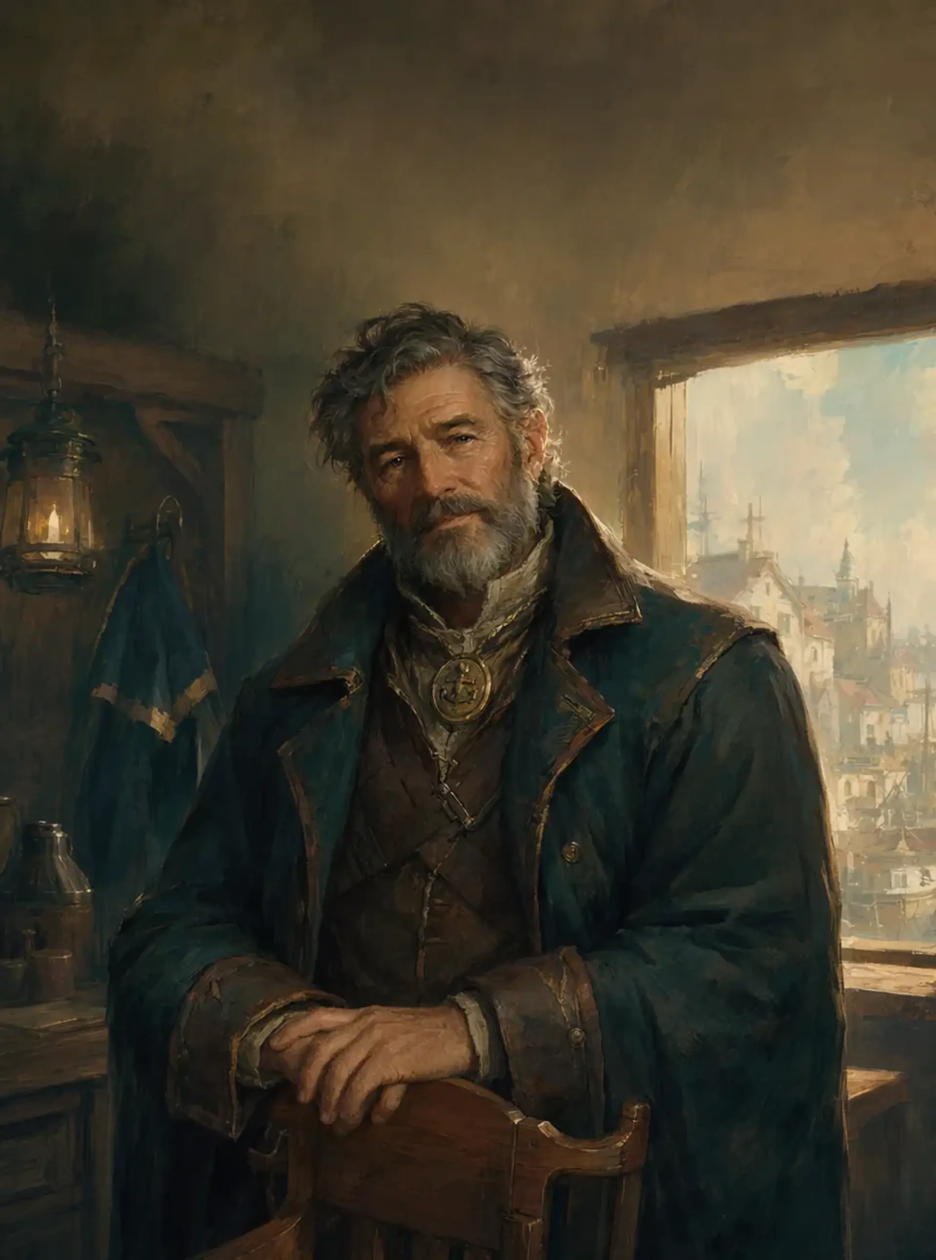 NPC generator, painted vignette