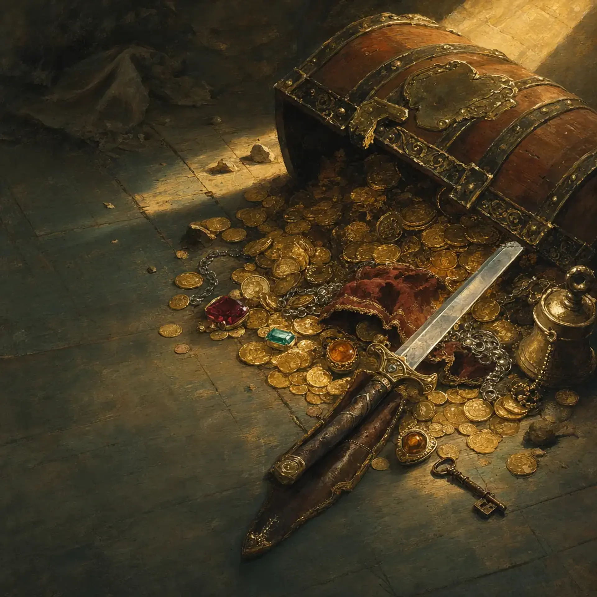 Loot generator, painted vignette