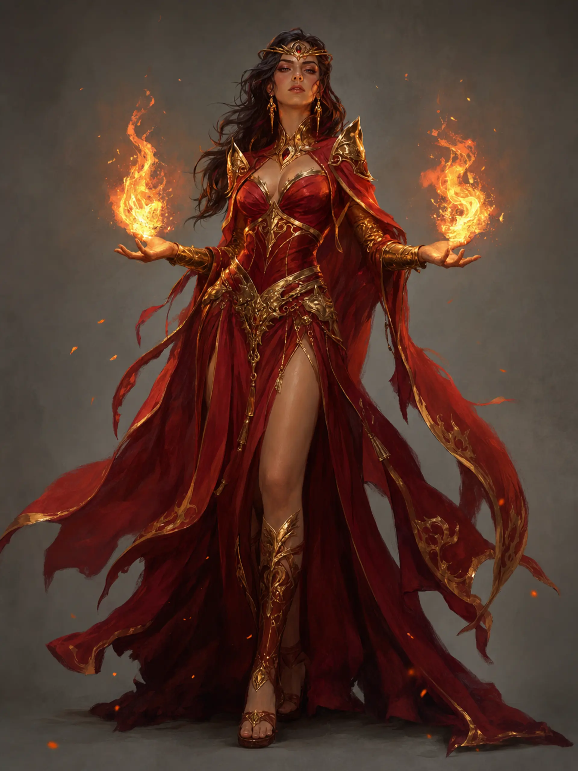 Colourful 2D illustration of a mage character