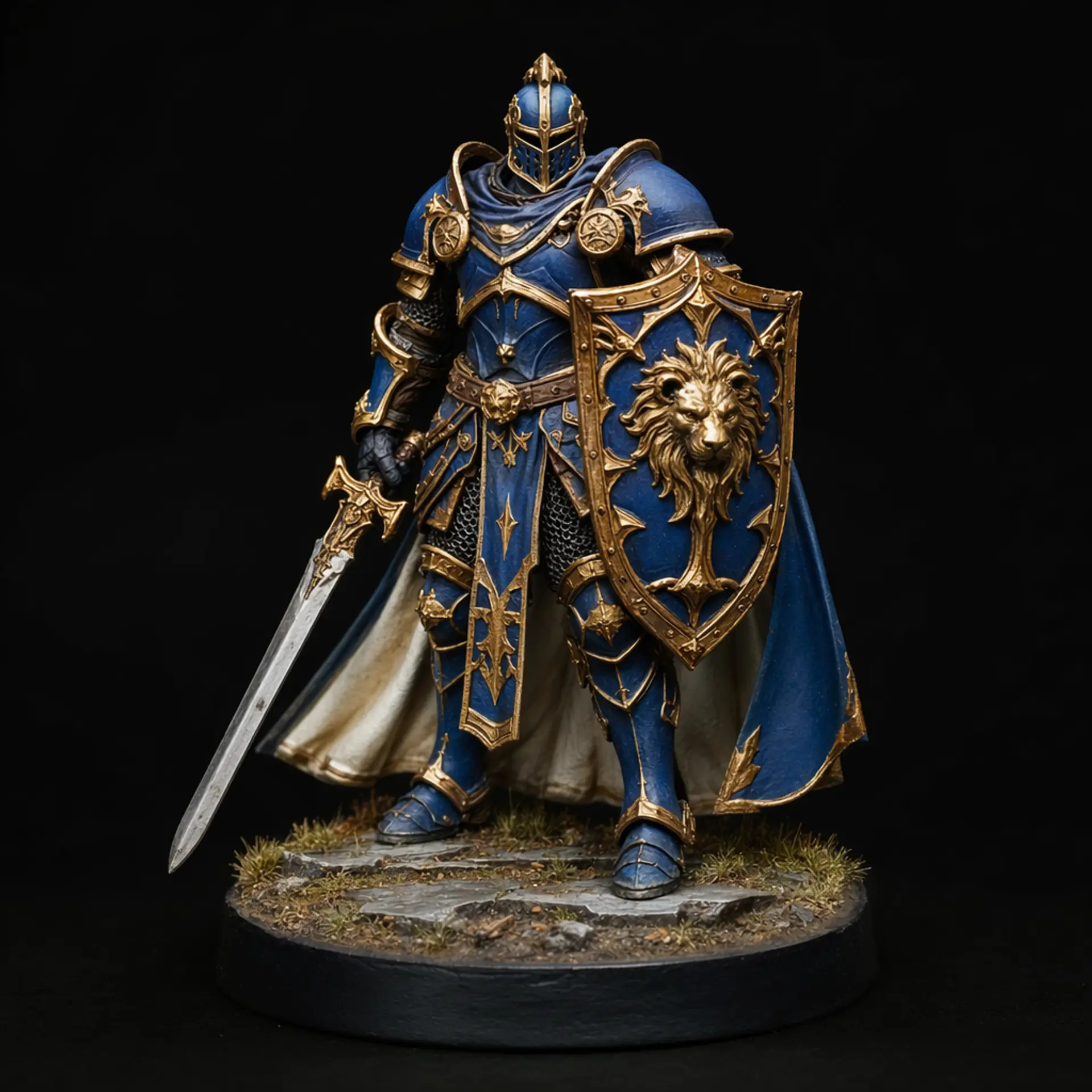 A painted tabletop miniature: Painted knight