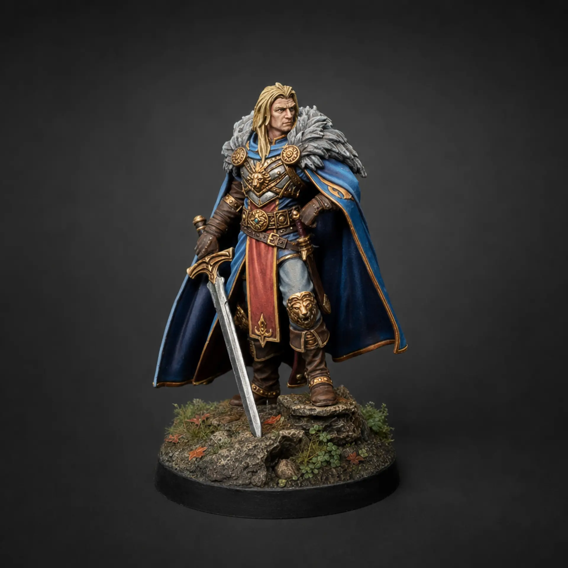 A painted tabletop miniature: Painted hero