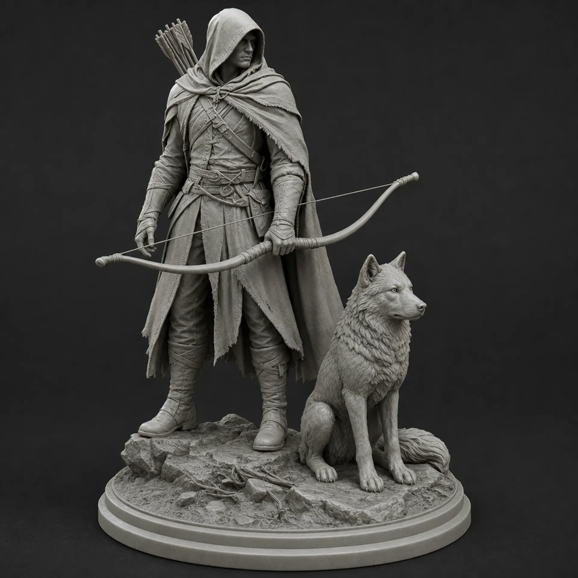 Stage 03: the ranger miniature print-ready