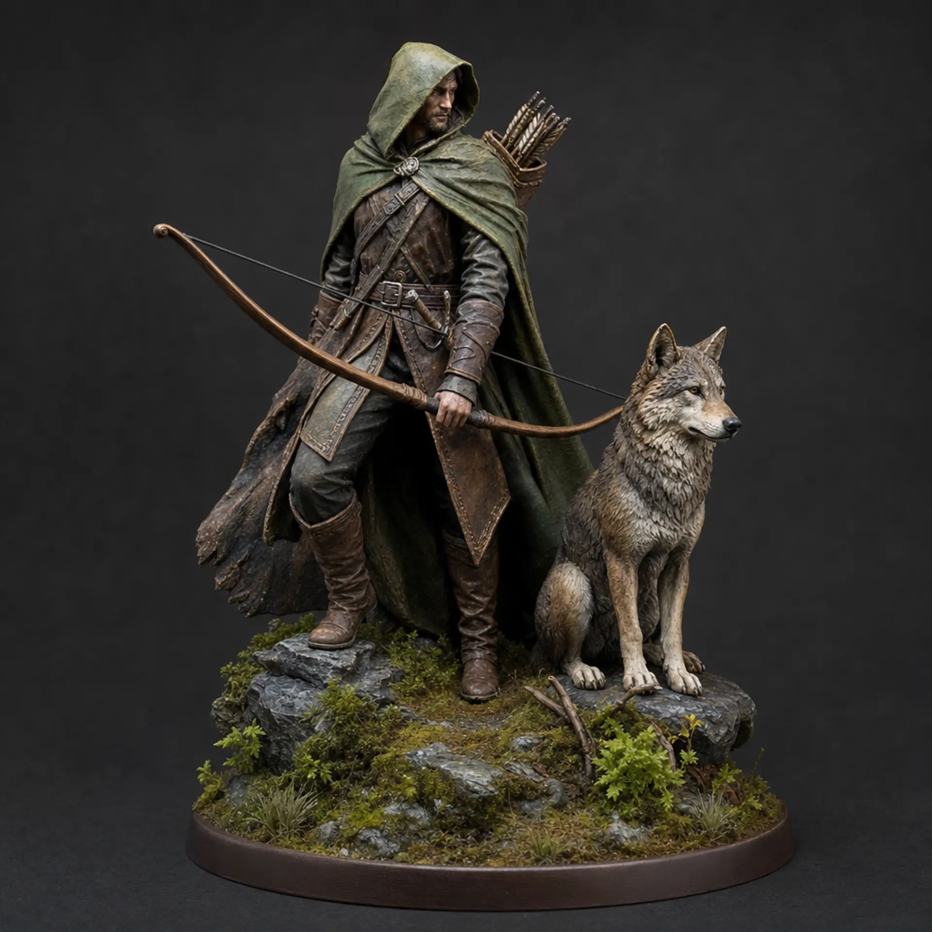 Stage 04: the ranger miniature painted